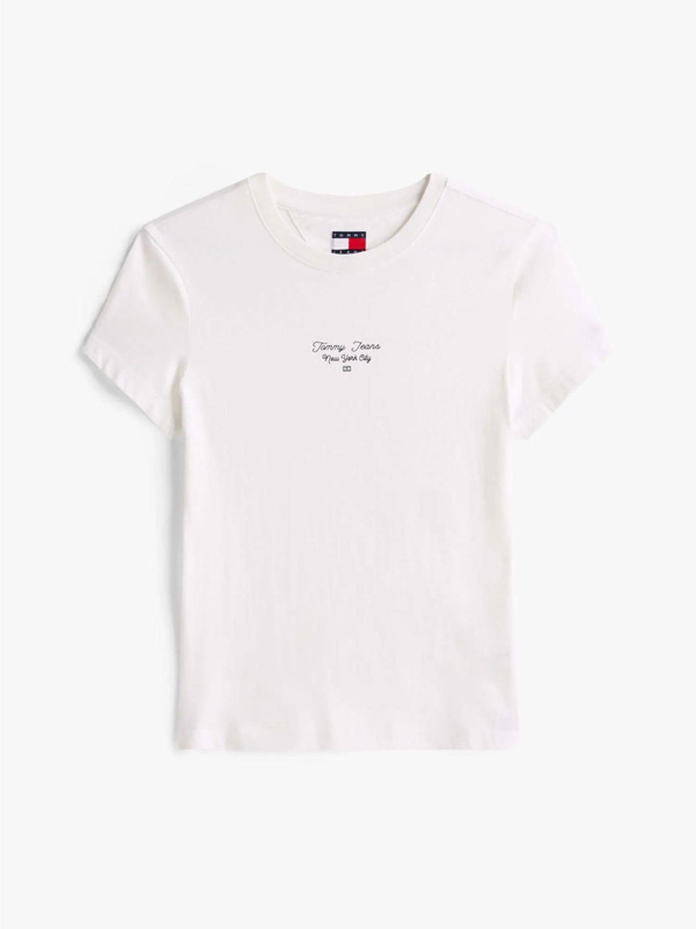 Polera Slim Fit Logo Essential Blanco Tommy Jeans-4