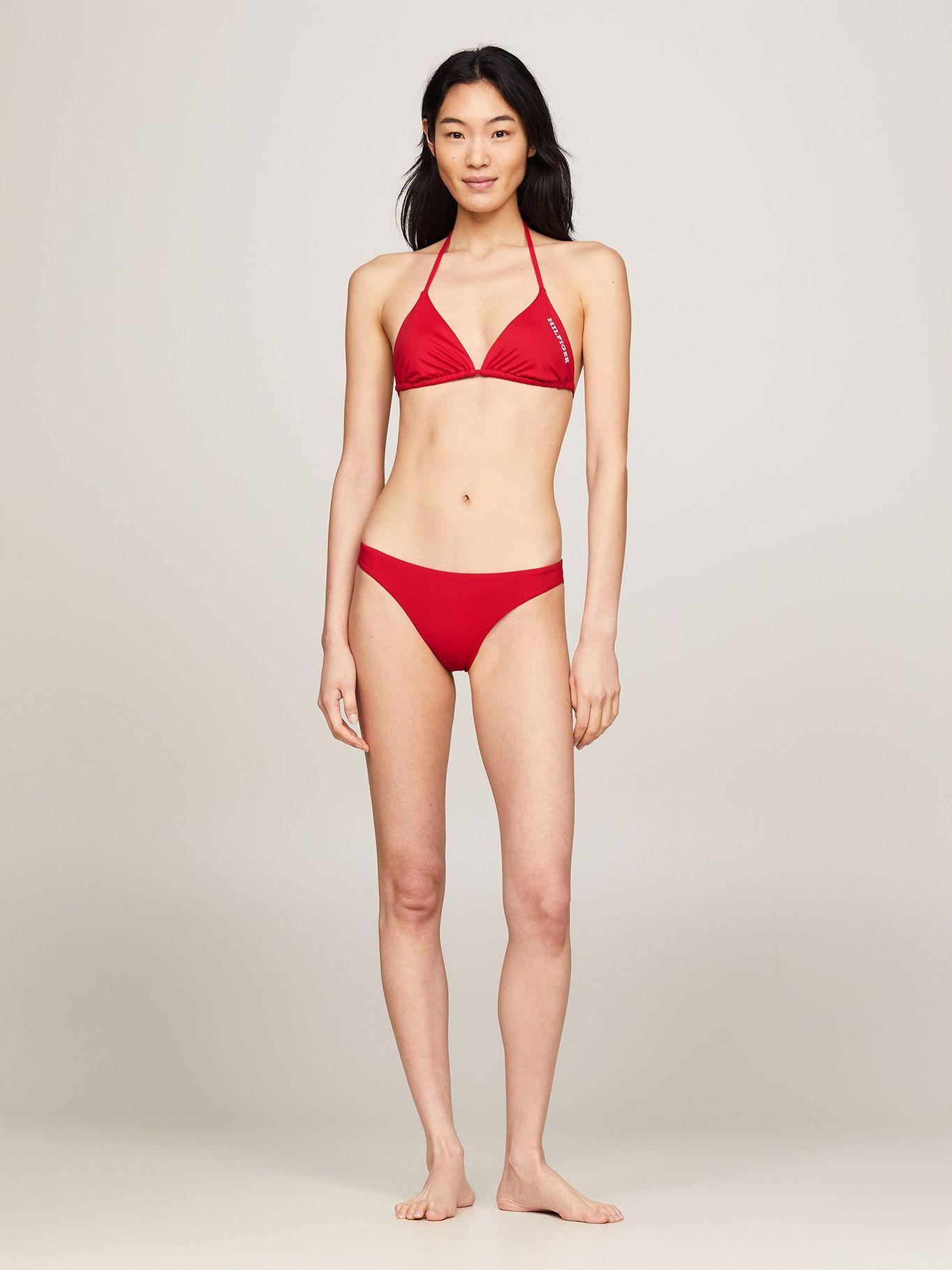 Parte Superior De Bikini Solid Rojo Tommy Hilfiger-1