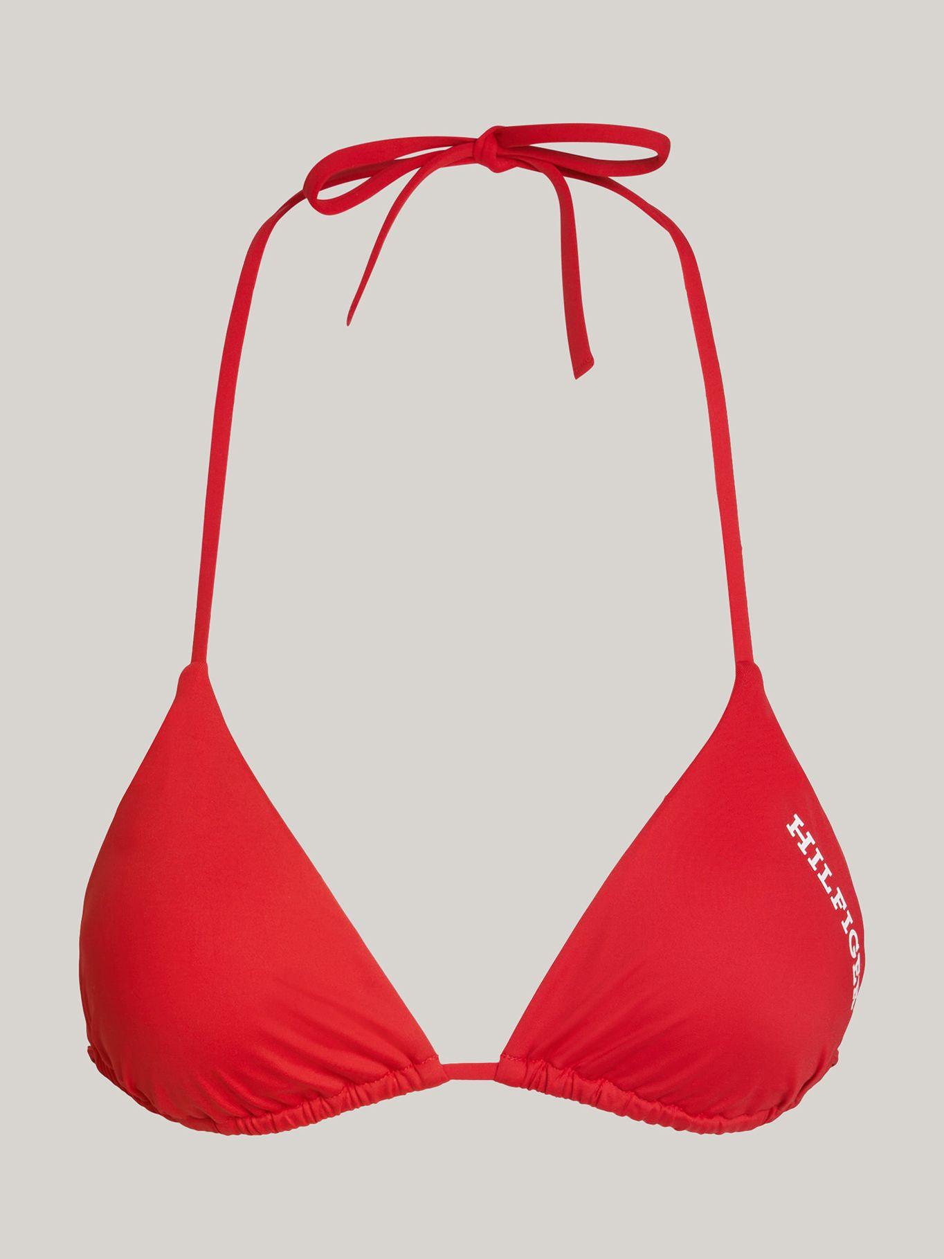 Parte Superior De Bikini Solid Rojo Tommy Hilfiger-4