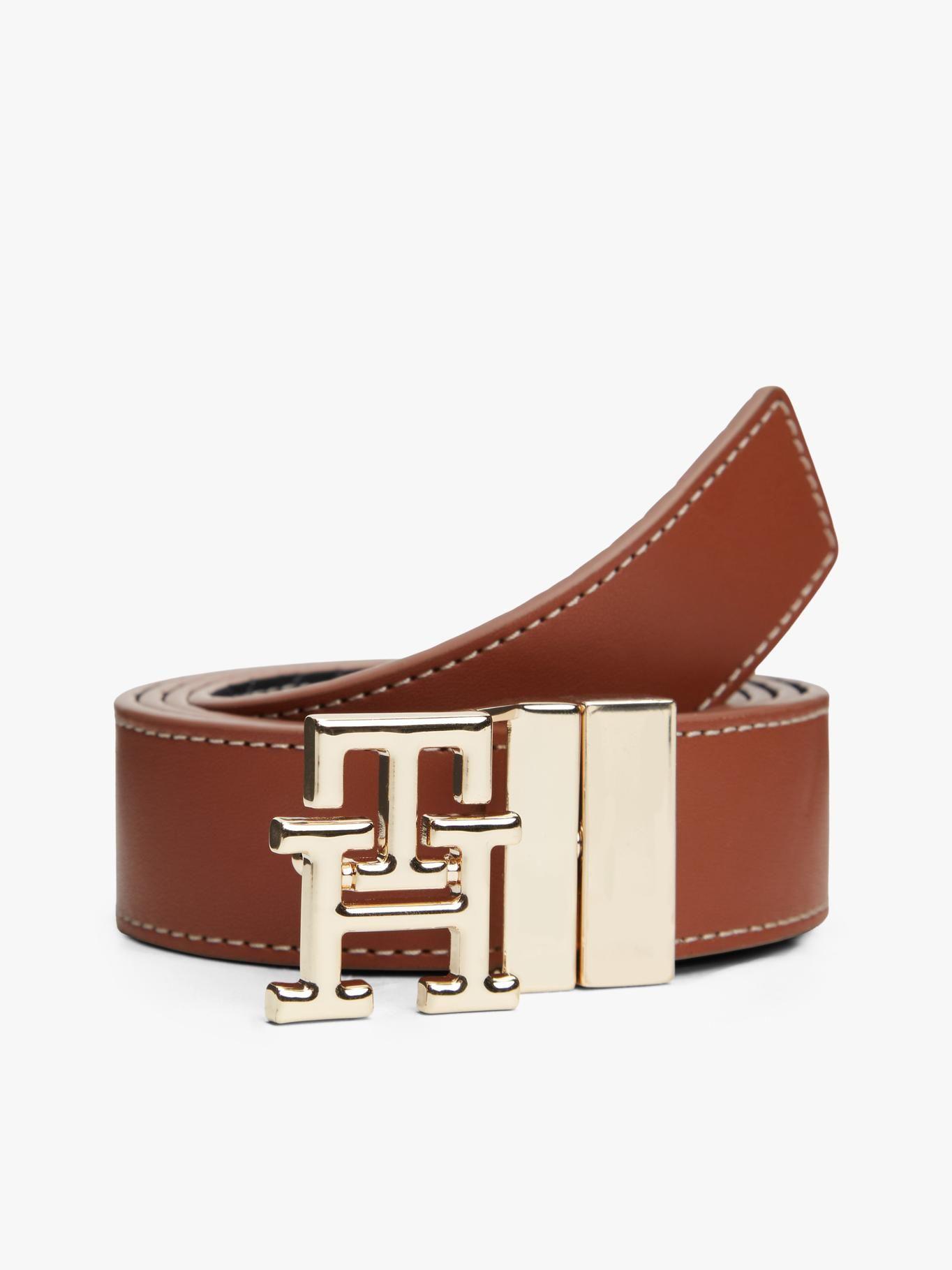 Cinturón Reversible Monogram Tommy Hilfiger Café-0