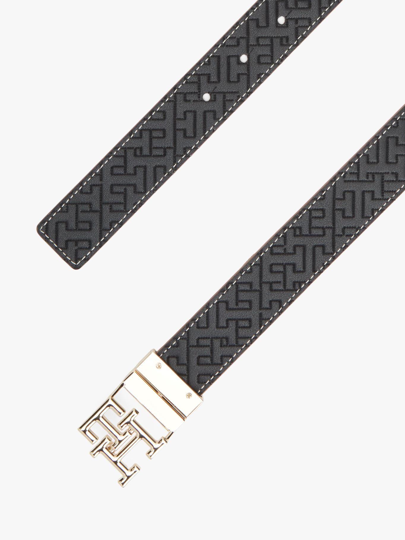 Cinturón Reversible Monogram Tommy Hilfiger Café-2