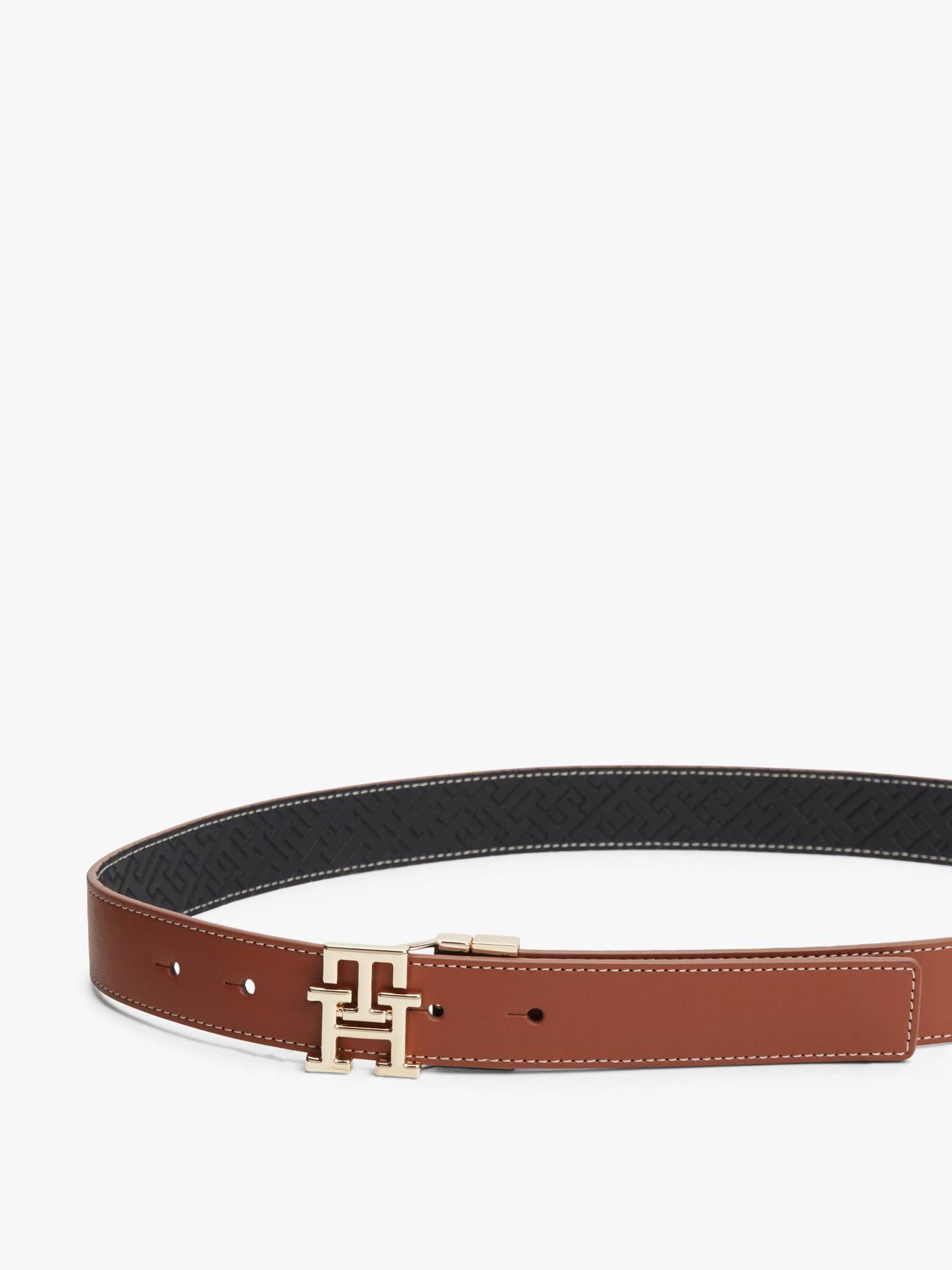 Cinturón Reversible Monogram Tommy Hilfiger Café-3