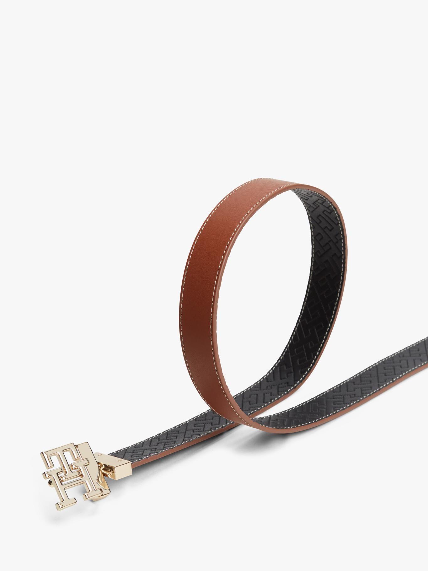 Cinturón Reversible Monogram Tommy Hilfiger Café-4
