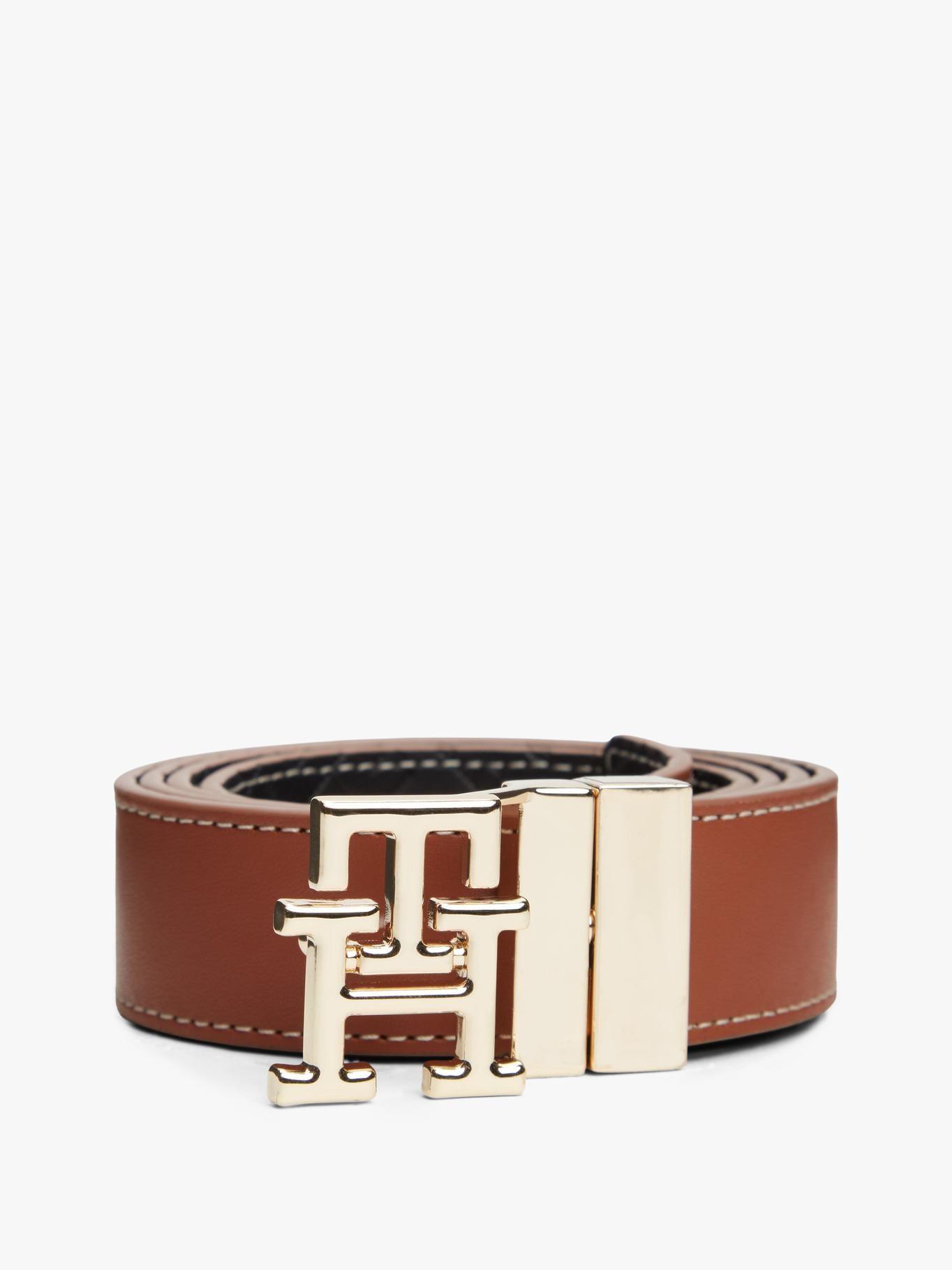 Cinturón Reversible Monogram Tommy Hilfiger Café-5