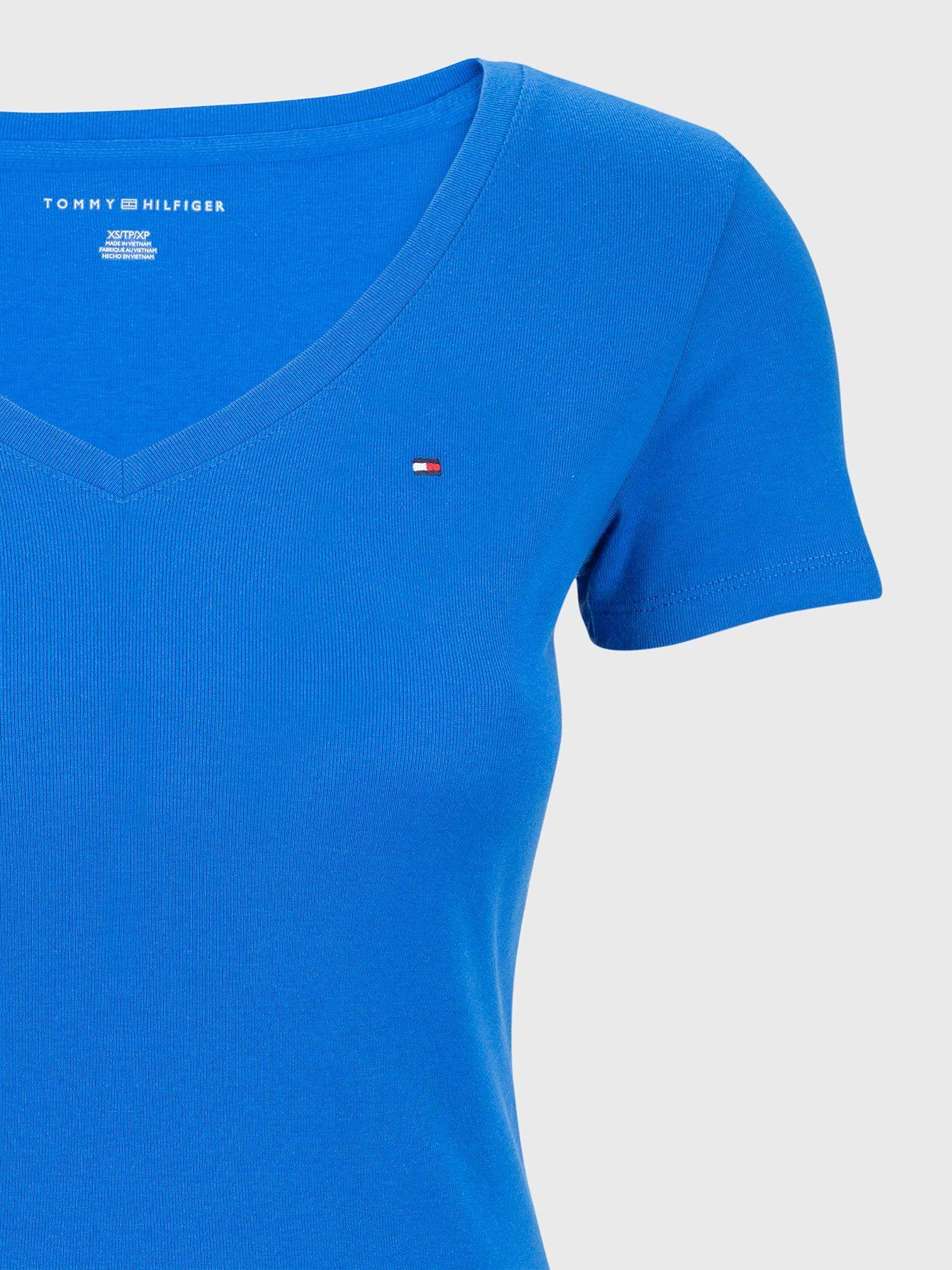 Polera Classics V-Neck Azul Tommy Hilfiger-2