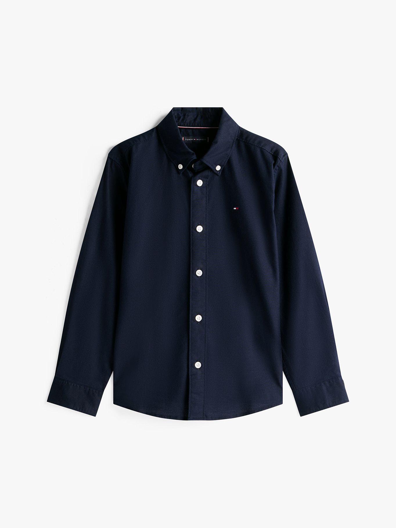 Camisa Essential Oxford Azul Tommy Hilfiger-4