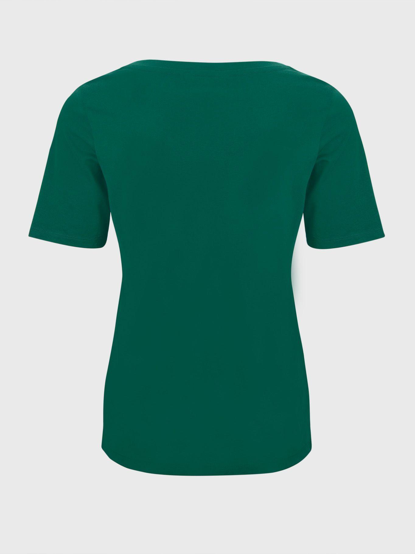 Polera C-Neck Circle Logo Verde Tommy Hilfiger-1