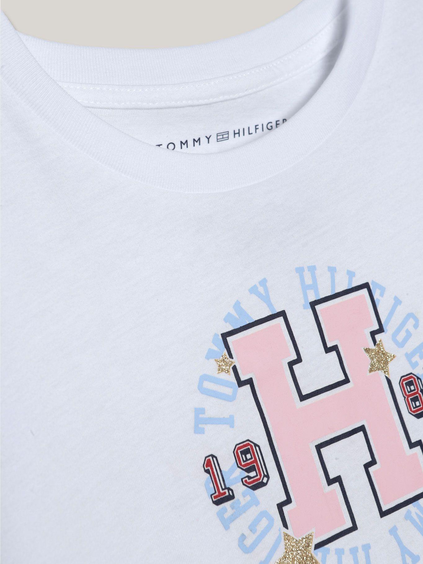 Polera De Niña Con Logo Grande Blanco Tommy Hilfiger-3