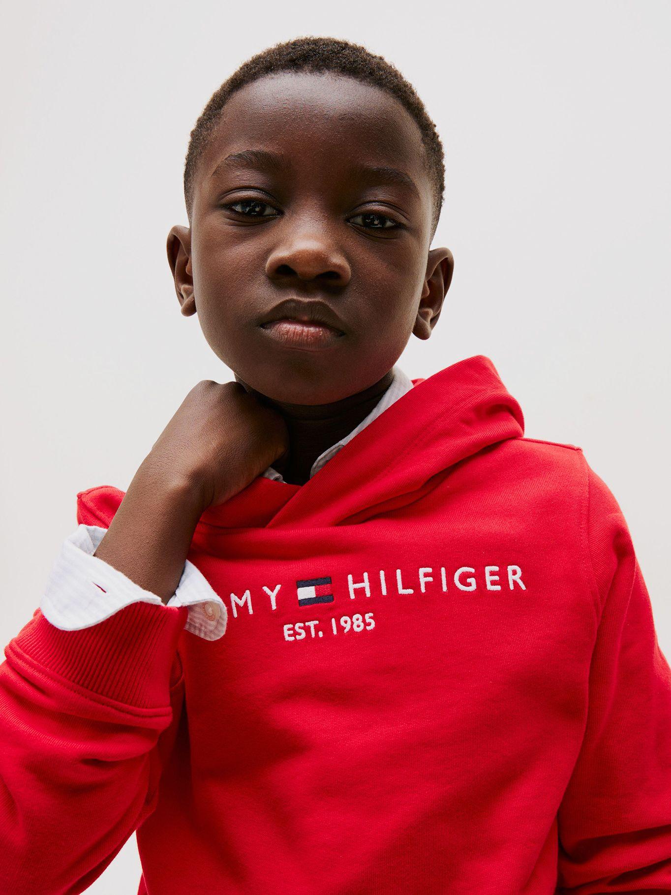 Polerón Con Gorro Y Logo Essential Rojo Tommy Hilfiger-3