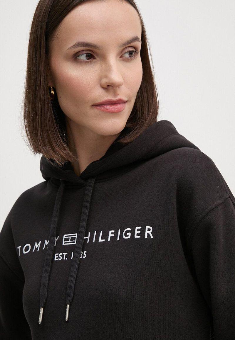 Polerón Hoodie Logo Bordado Negro Tommy Hilfiger-3