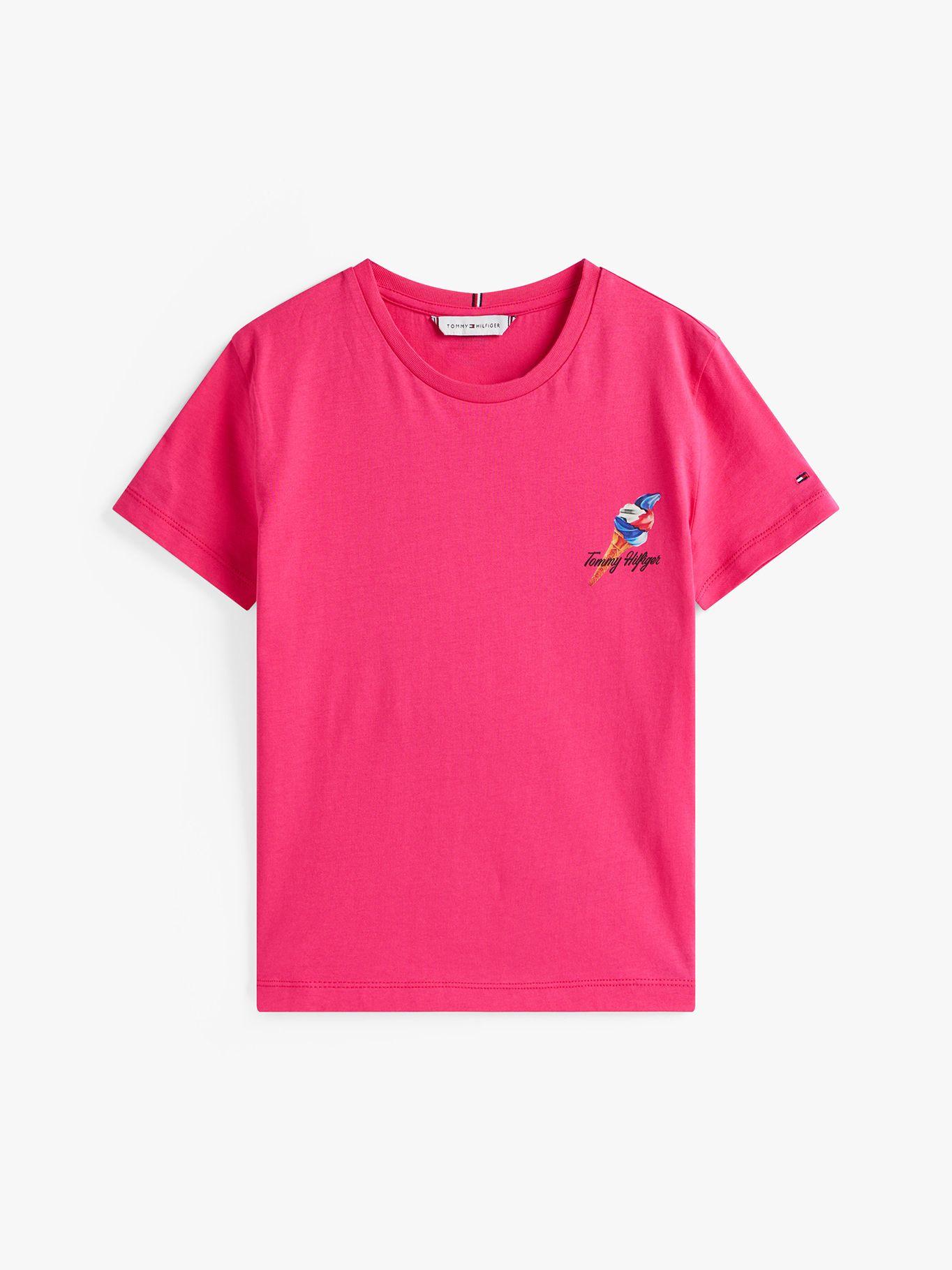 Polera Con Logo Gráfico Rosado Tommy Hilfiger-4