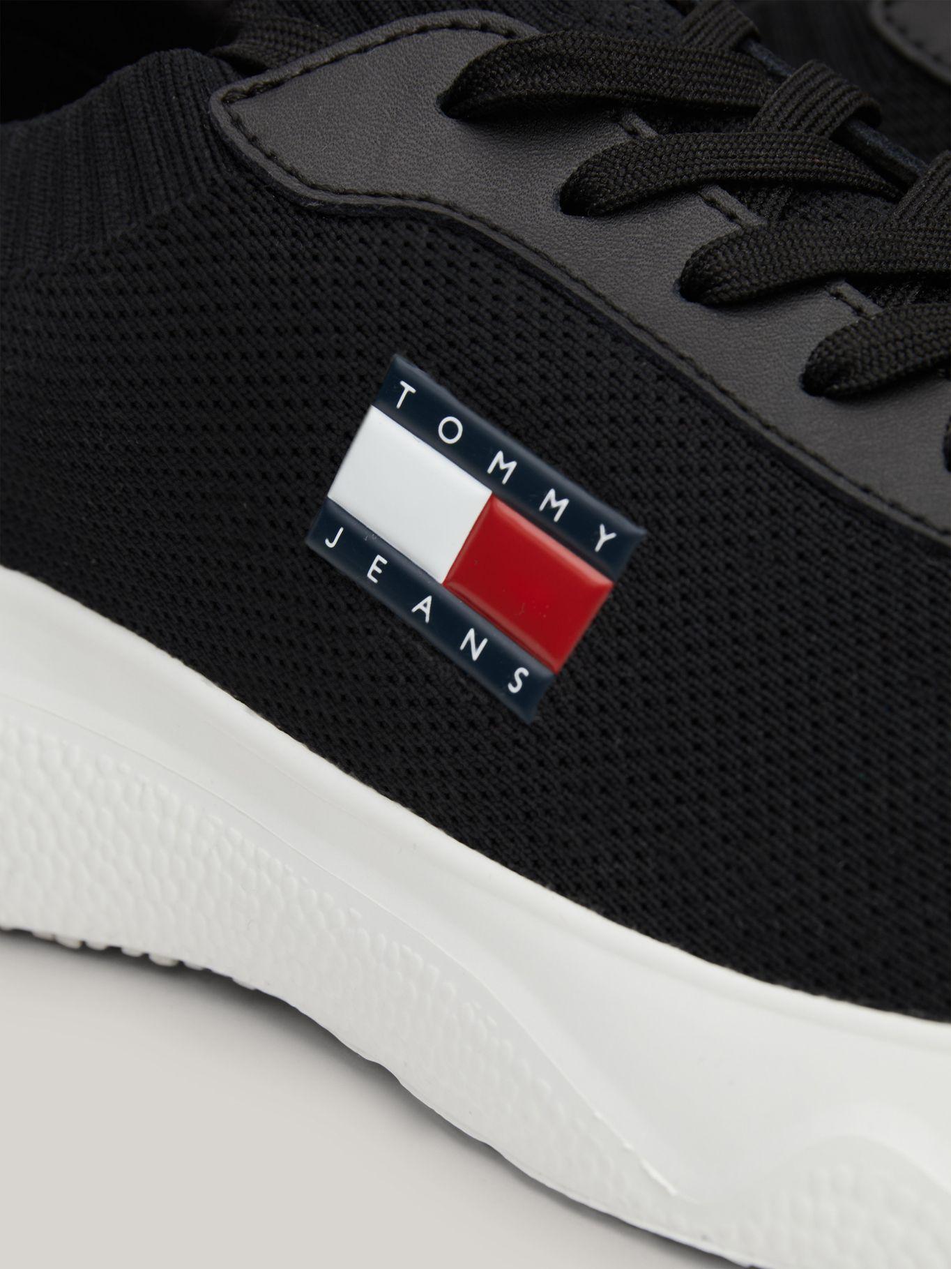 Zapatillas Running De Punto Negro Tommy Hilfiger-6
