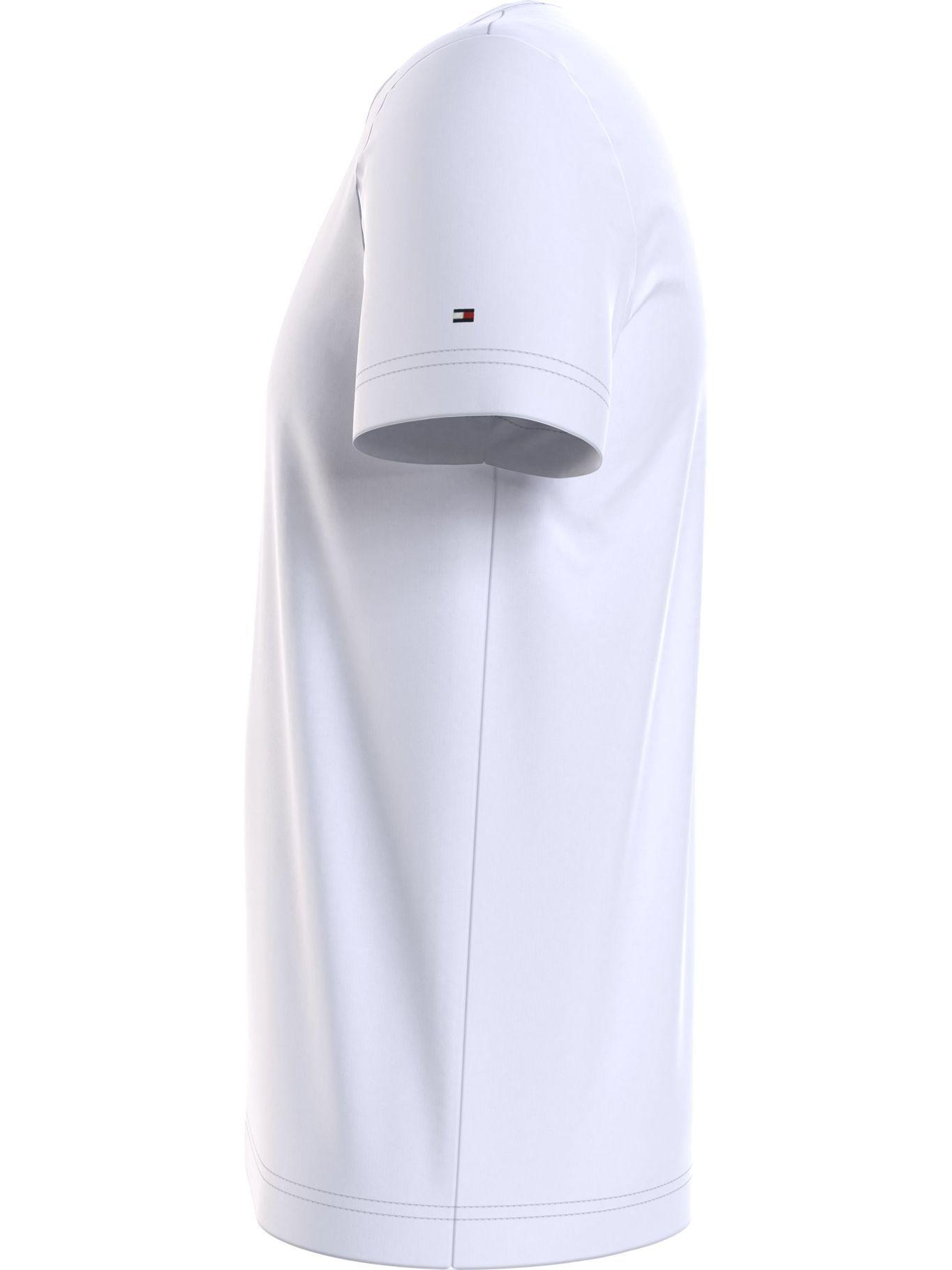 Polera Organic Cotton Con Logo Blanco Tommy Hilfiger-3