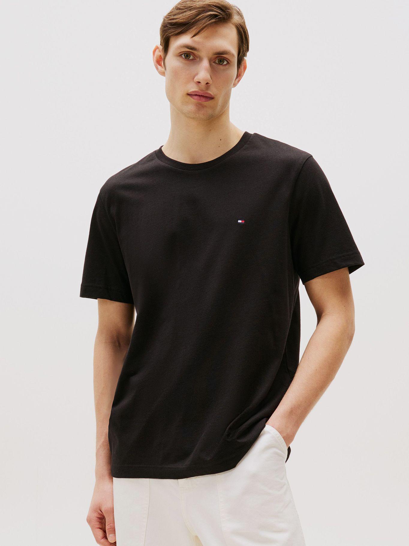 Polera Essential Solid Regular Fit Negro Tommy Hilfiger-0