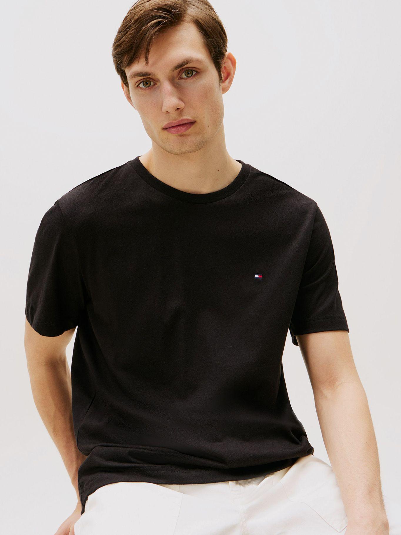 Polera Essential Solid Regular Fit Negro Tommy Hilfiger-3