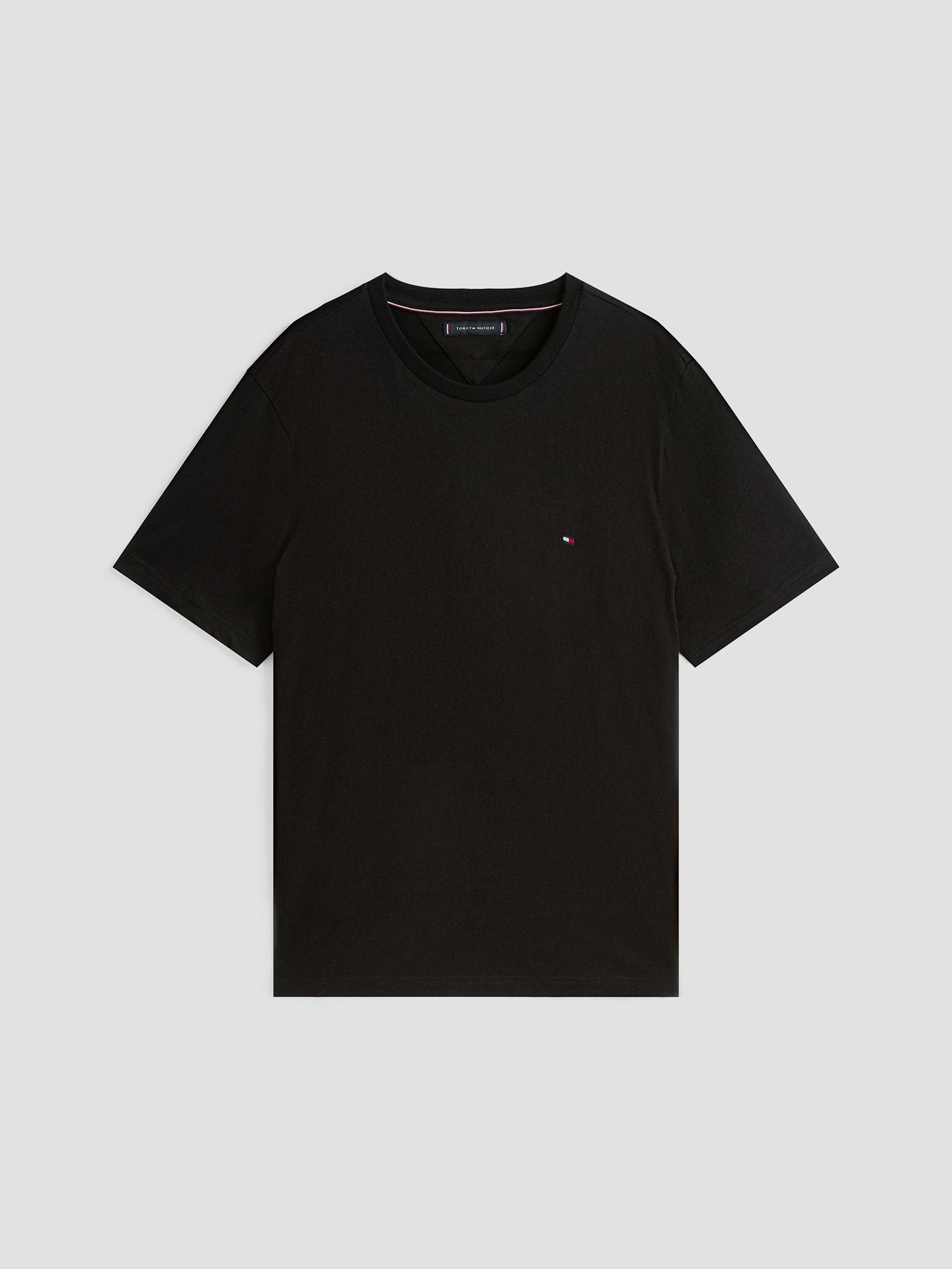 Polera Essential Solid Regular Fit Negro Tommy Hilfiger-4