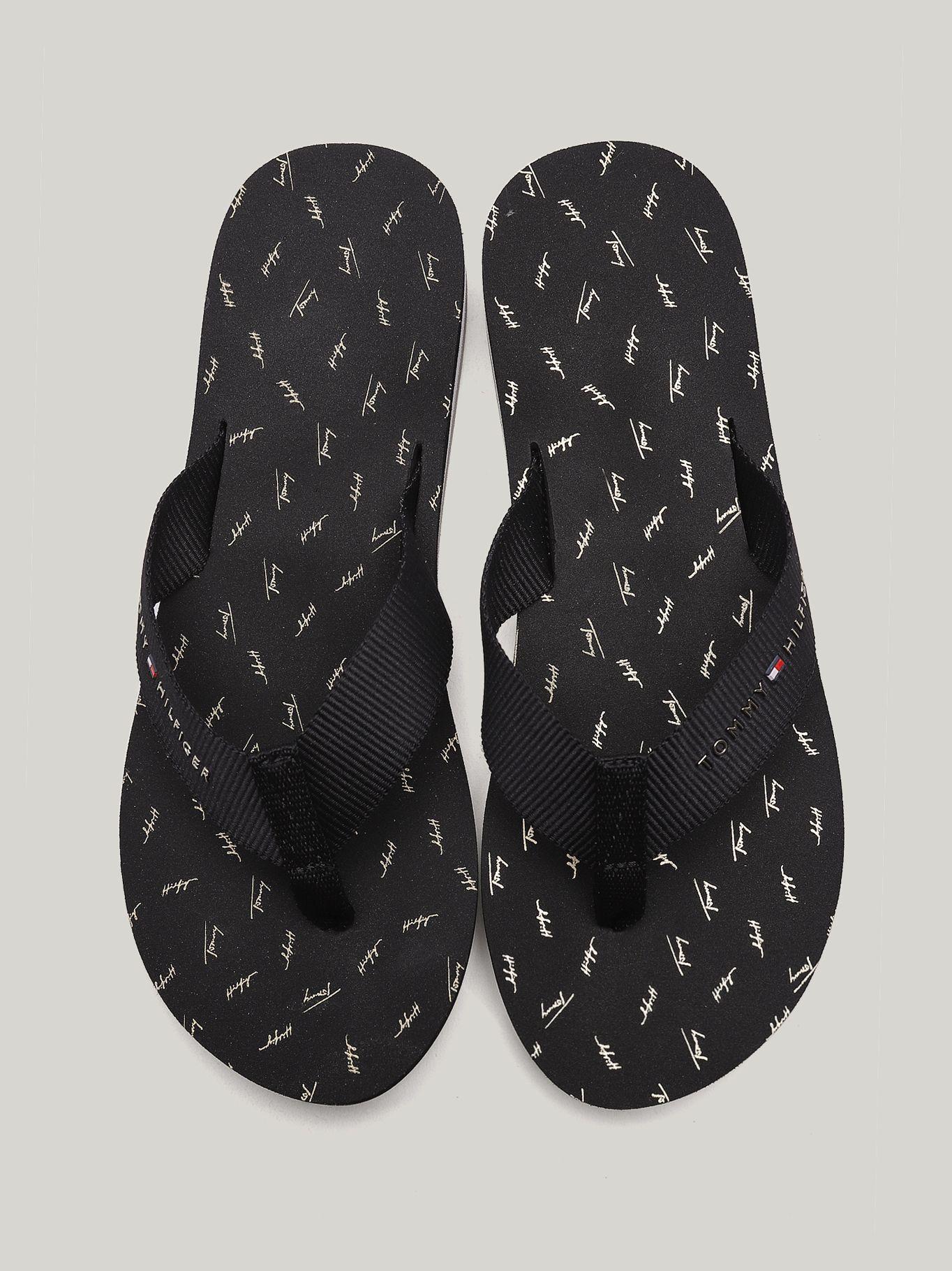 Sandalias Con Logo Signature Negro Tommy Hilfiger-2