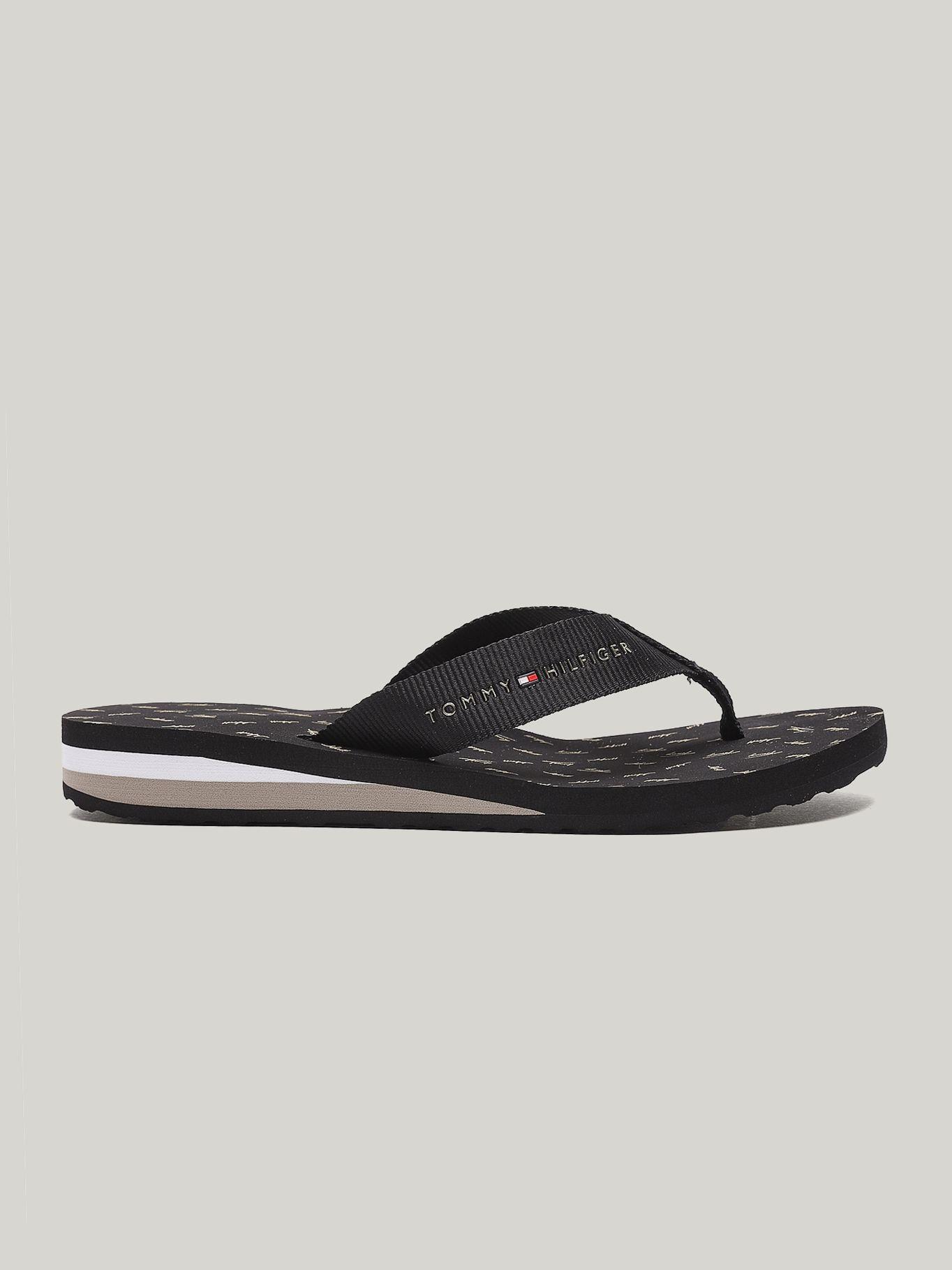 Sandalias Con Logo Signature Negro Tommy Hilfiger-4