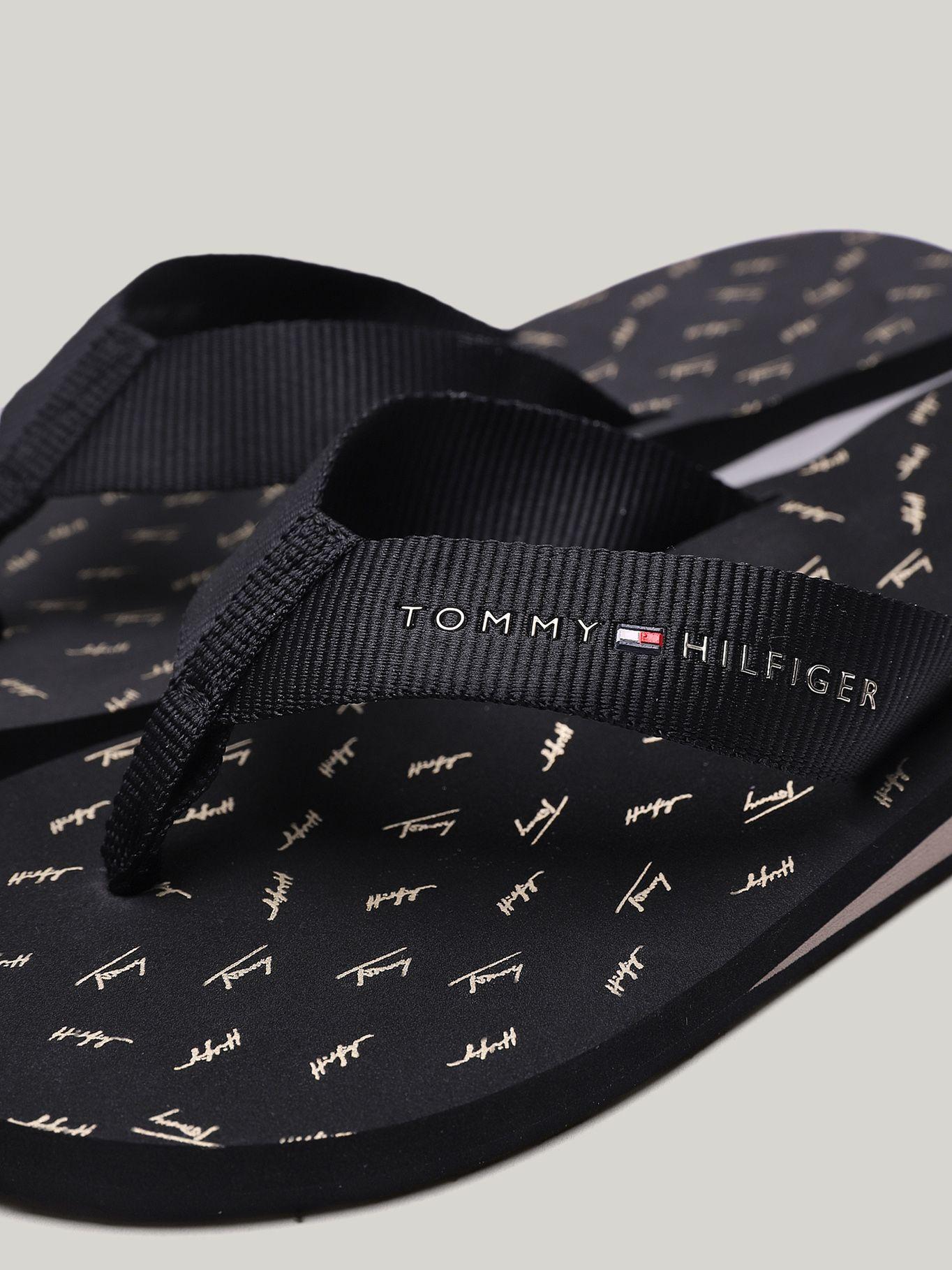 Sandalias Con Logo Signature Negro Tommy Hilfiger-6