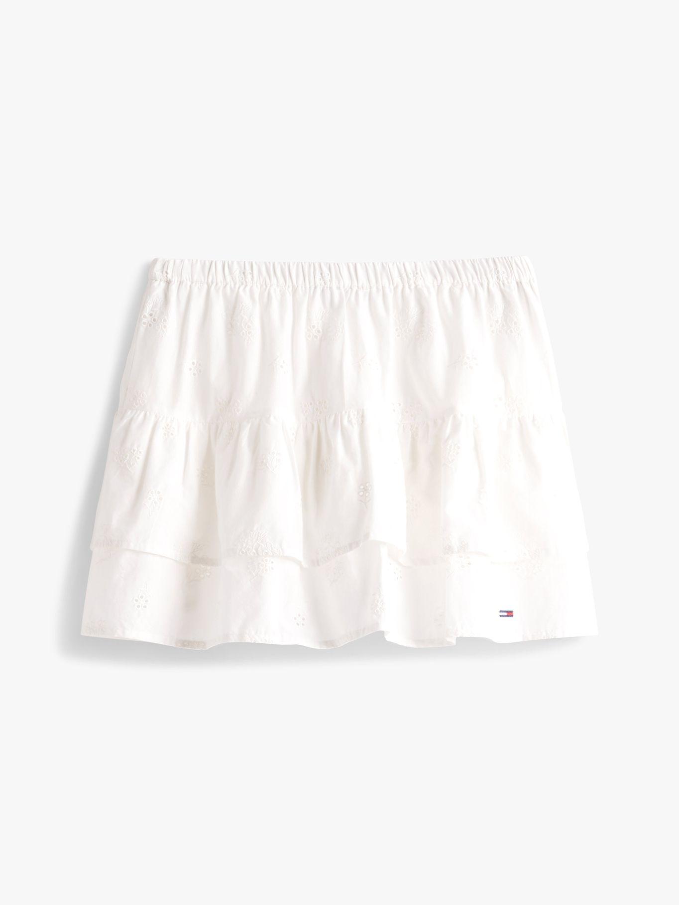 Falda Con Diseño Broderie Blanco Tommy Jeans-4