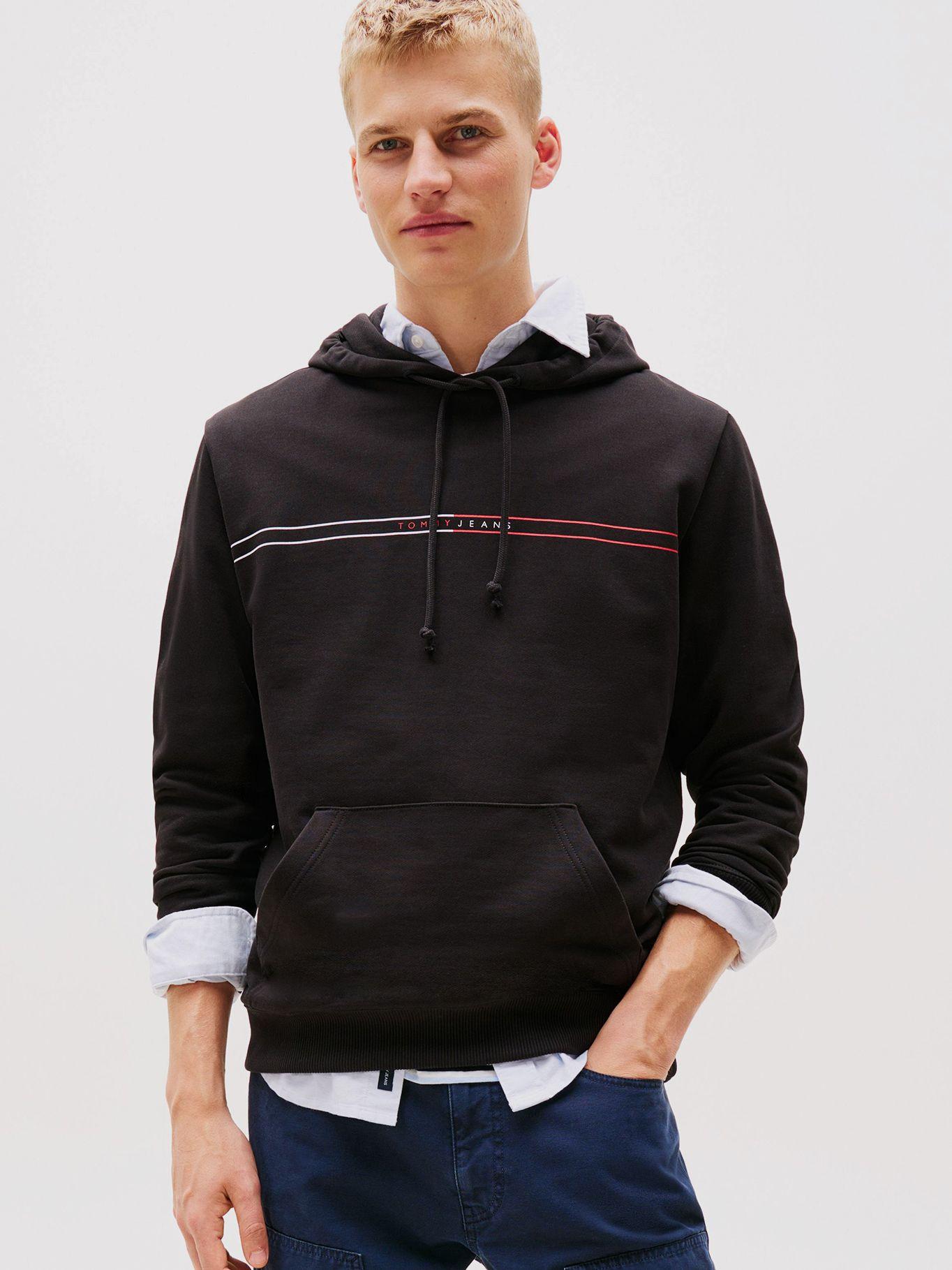 Polerón Hoodie Entry Graphic Logo Negro Tommy Jeans-0