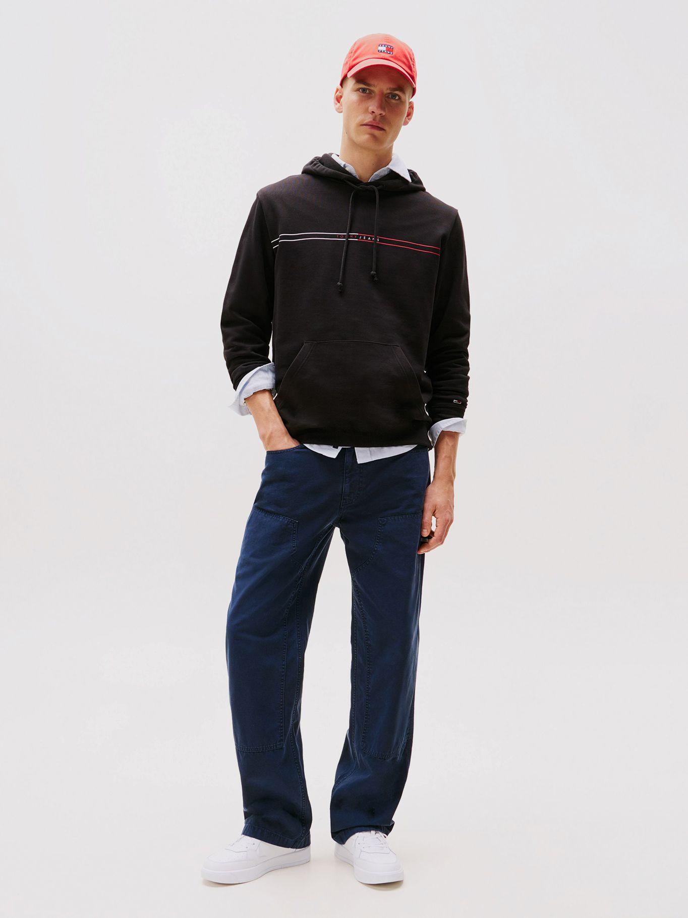 Polerón Hoodie Entry Graphic Logo Negro Tommy Jeans-1