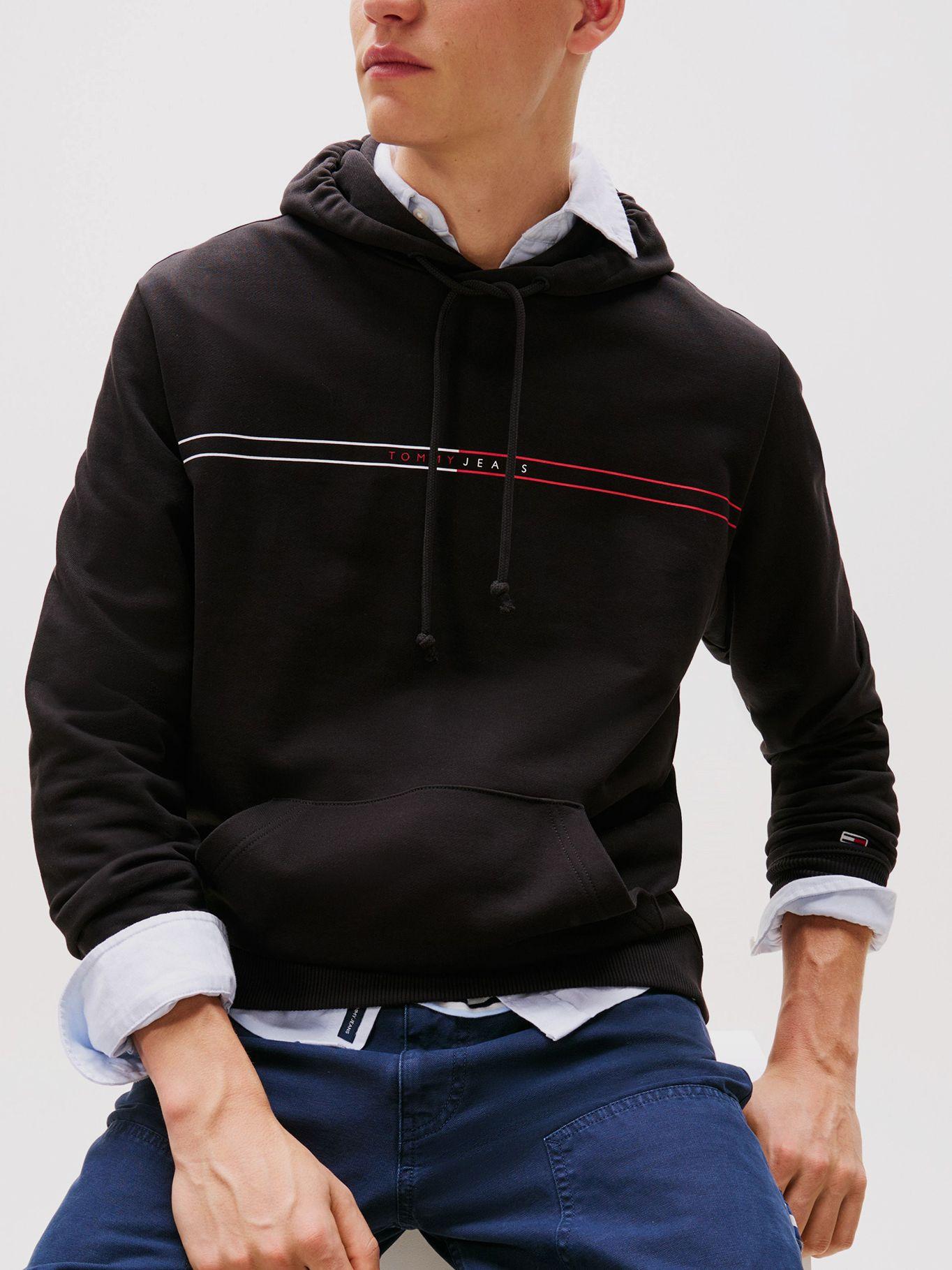 Polerón Hoodie Entry Graphic Logo Negro Tommy Jeans-3