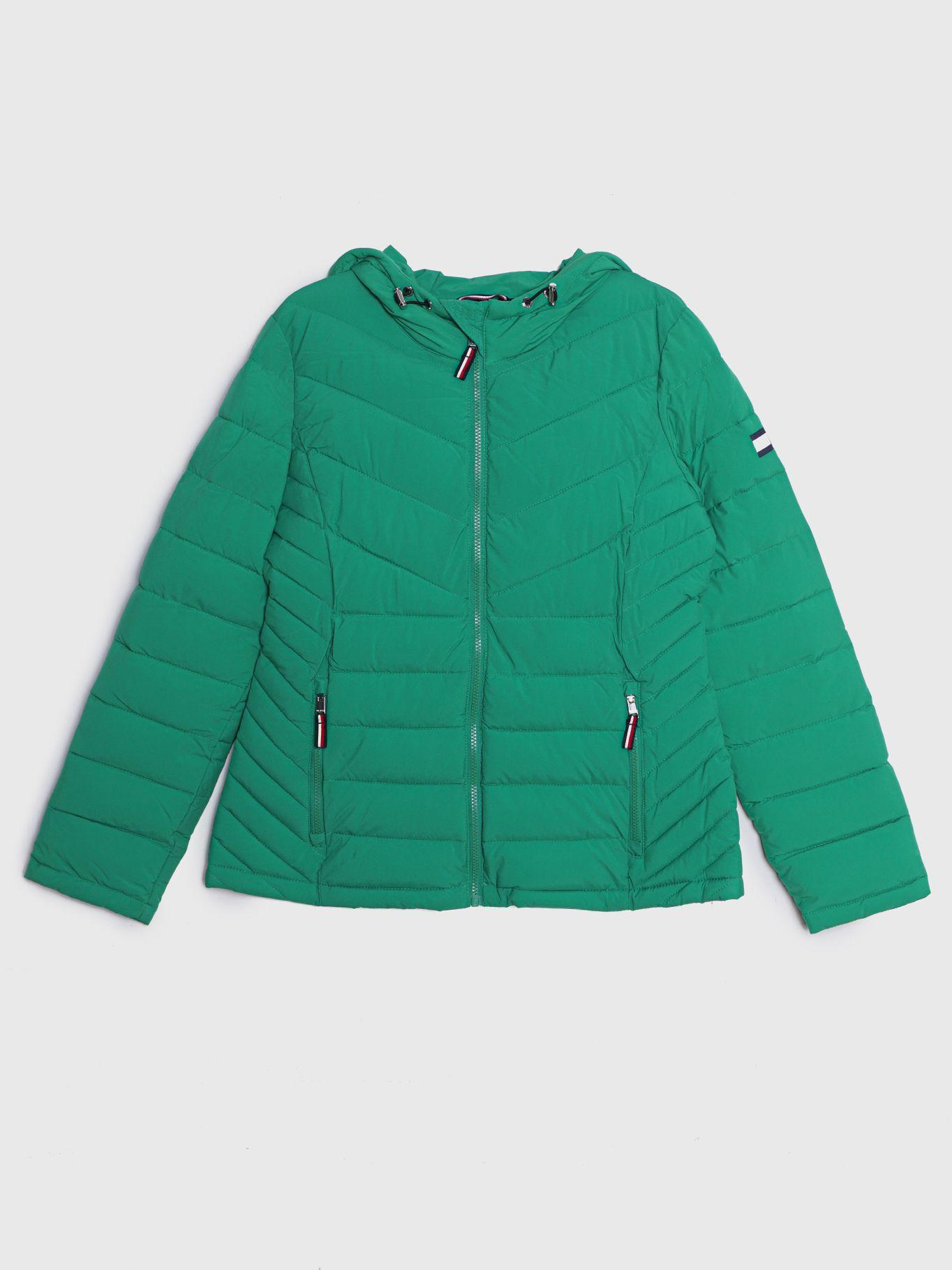 Parka Packable Essential Logo Verde Tommy Hilfiger-0