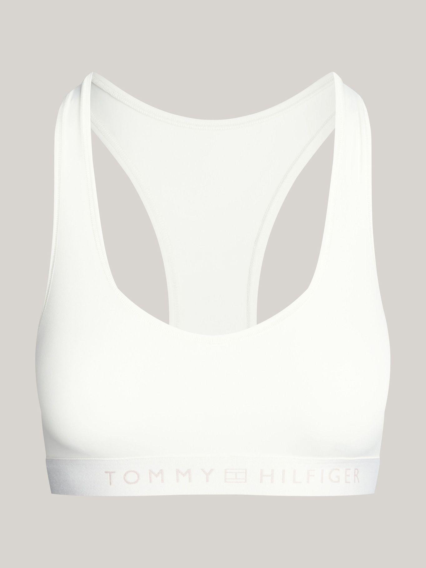 Bralette Sin Relleno Con Logo Blanco Tommy Hilfiger-4