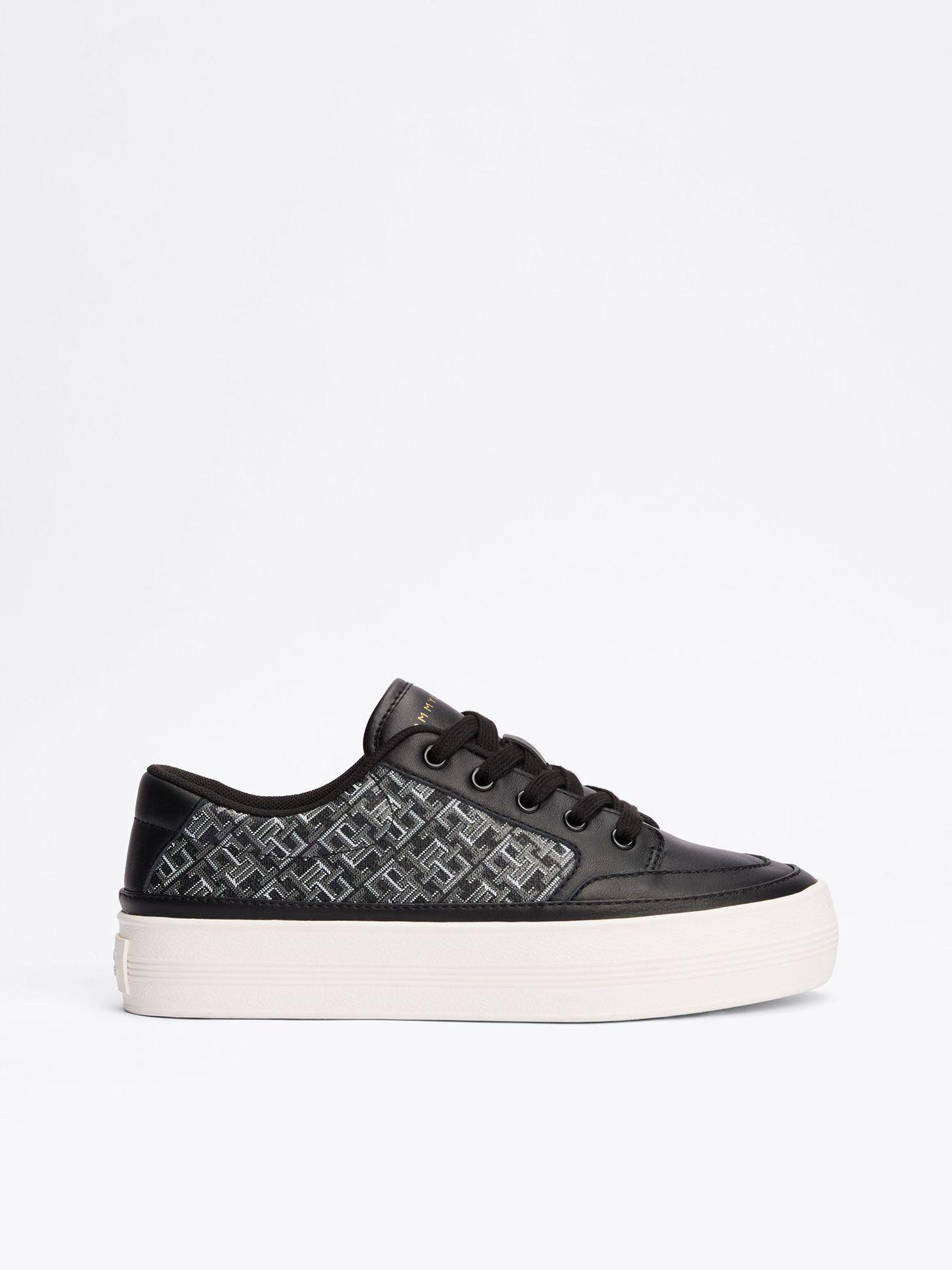 Zapatillas Icon Court Flag Monogram Negro Tommy Hilfiger-4