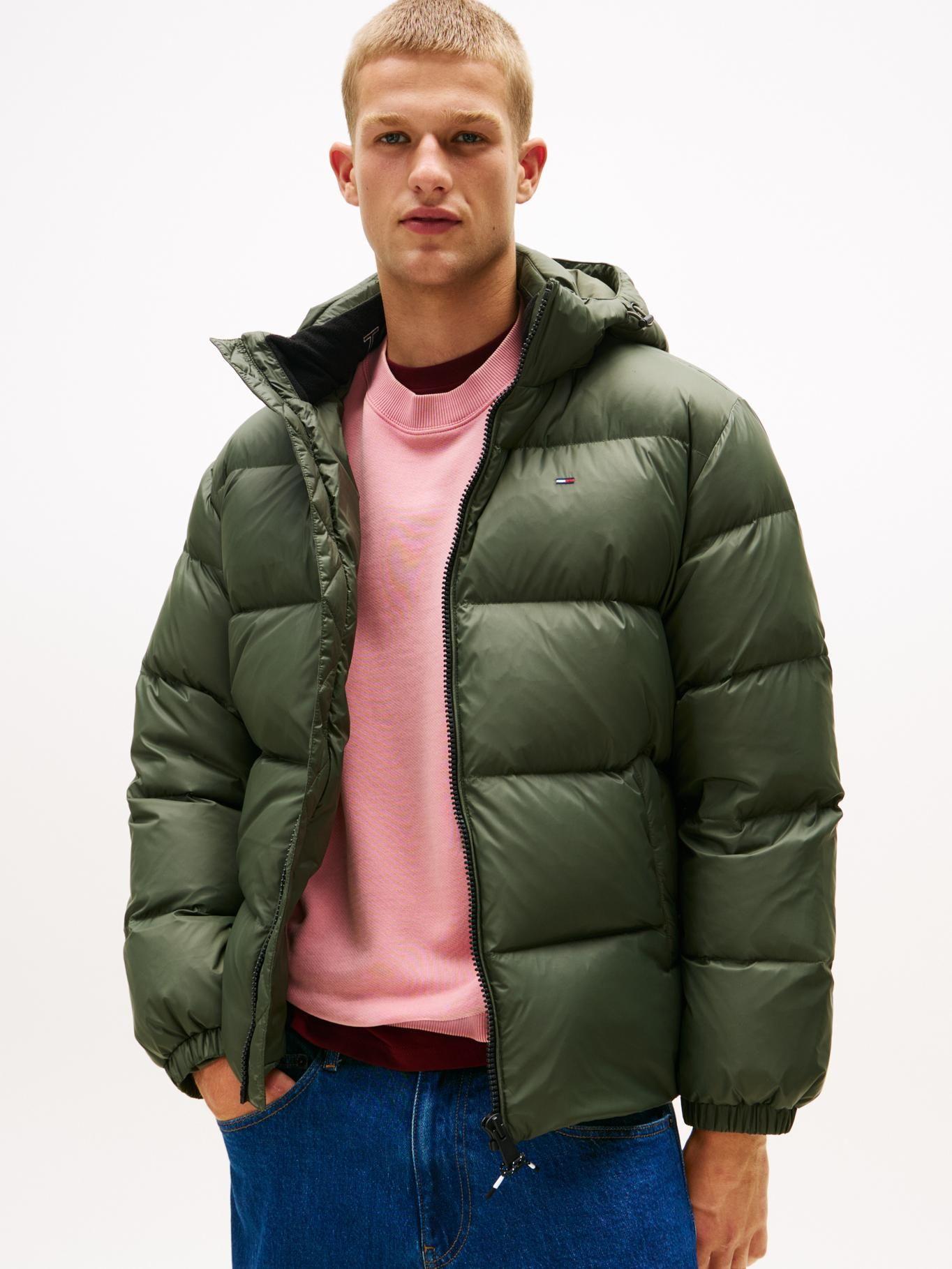 Parka Essential Acolchada Con Gorro Verde Tommy Jeans-0