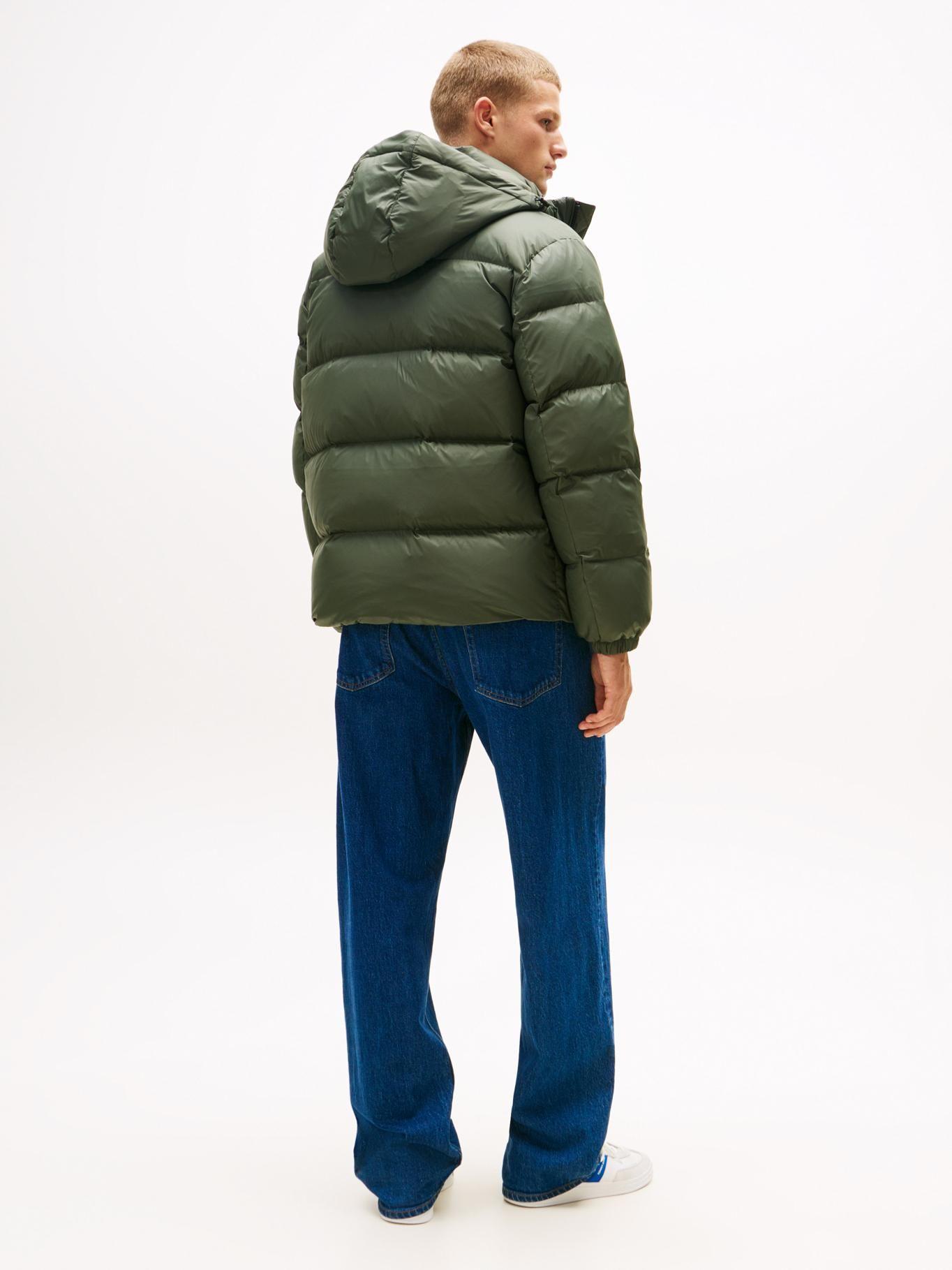 Parka Essential Acolchada Con Gorro Verde Tommy Jeans-2