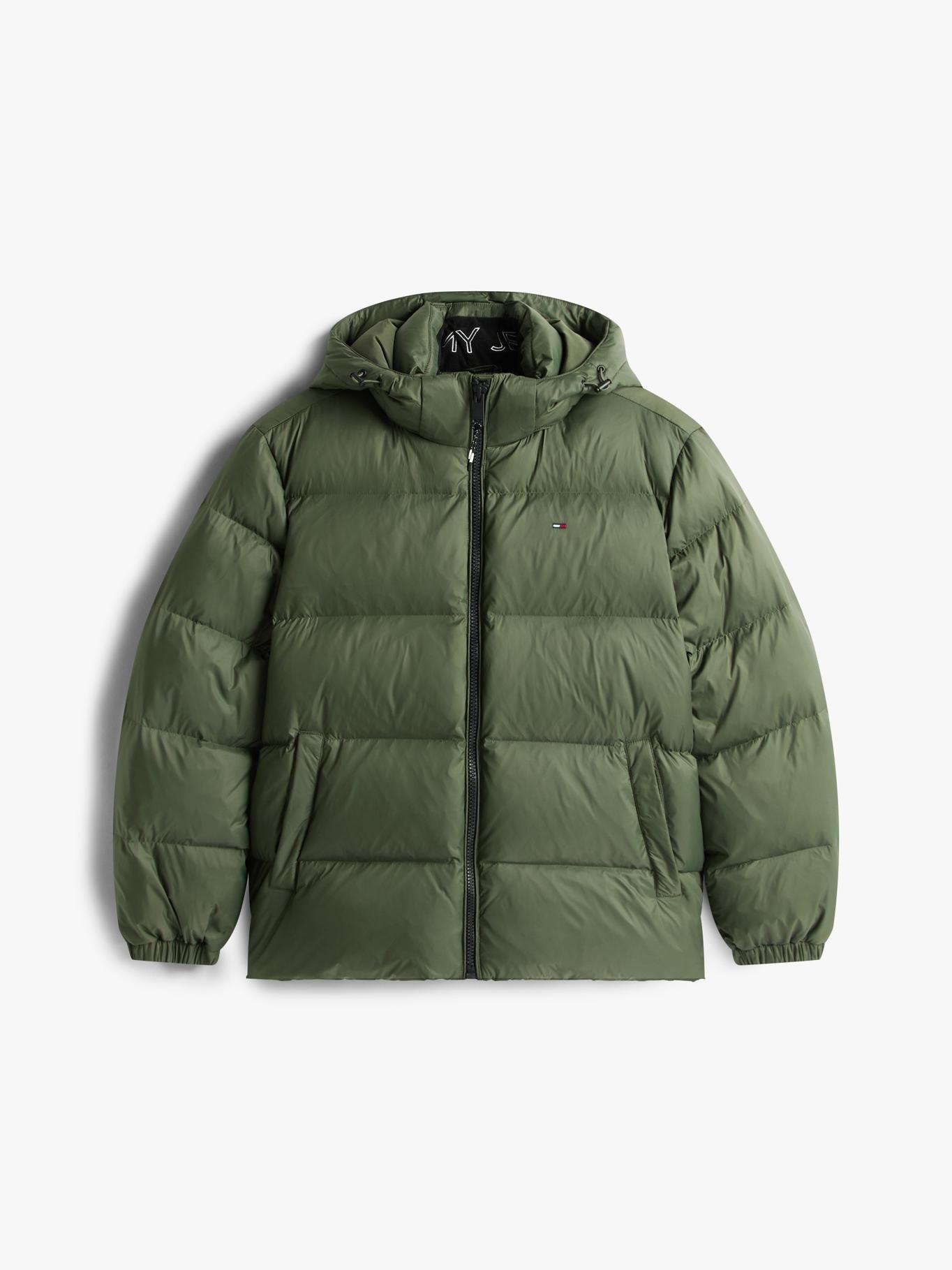 Parka Essential Acolchada Con Gorro Verde Tommy Jeans-4