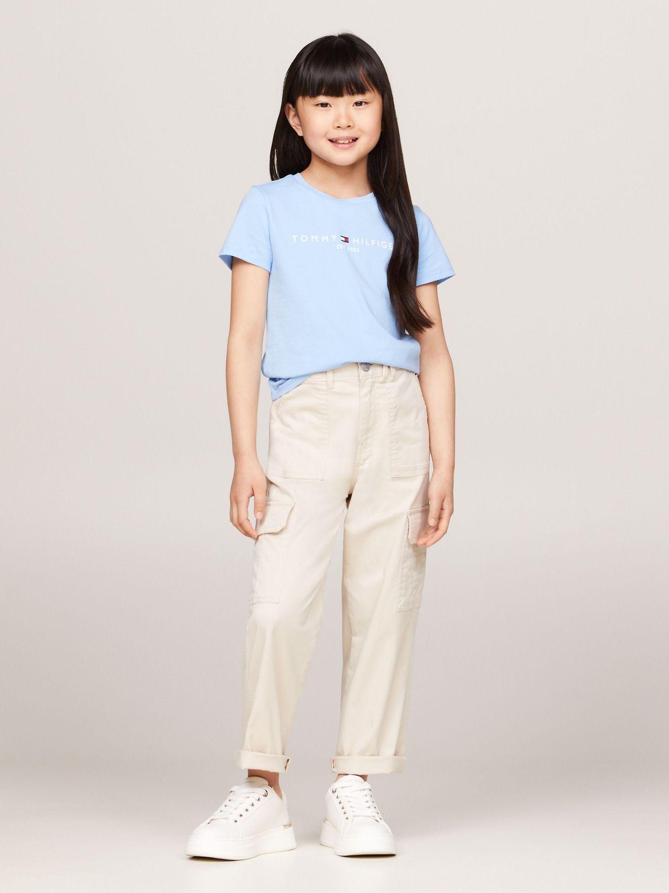 Polera Essential C1 Organic Cotton Celeste Tommy Hilfiger-1