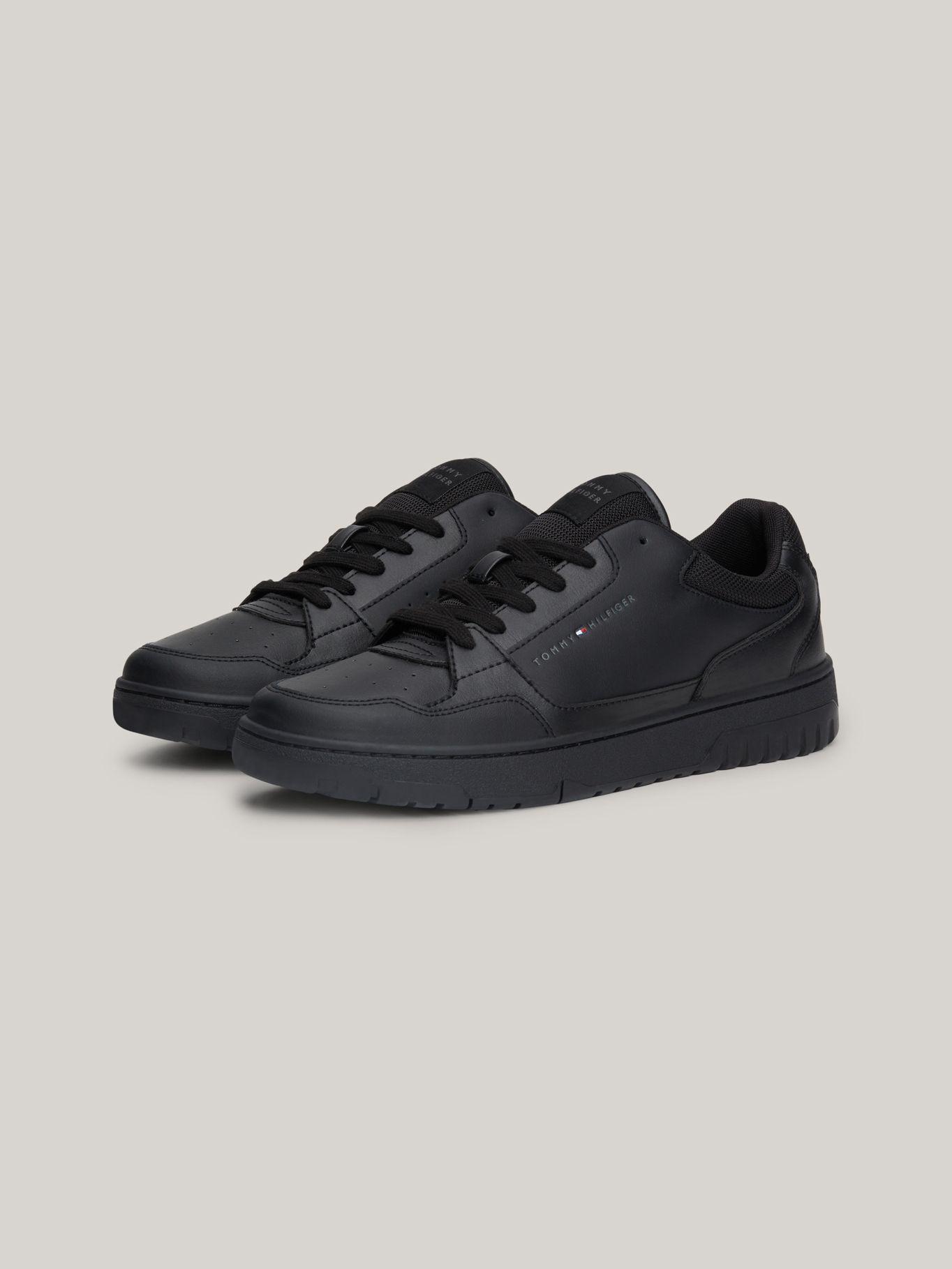 Zapatillas Essential De Cuero Negro Tommy Hilfiger-0