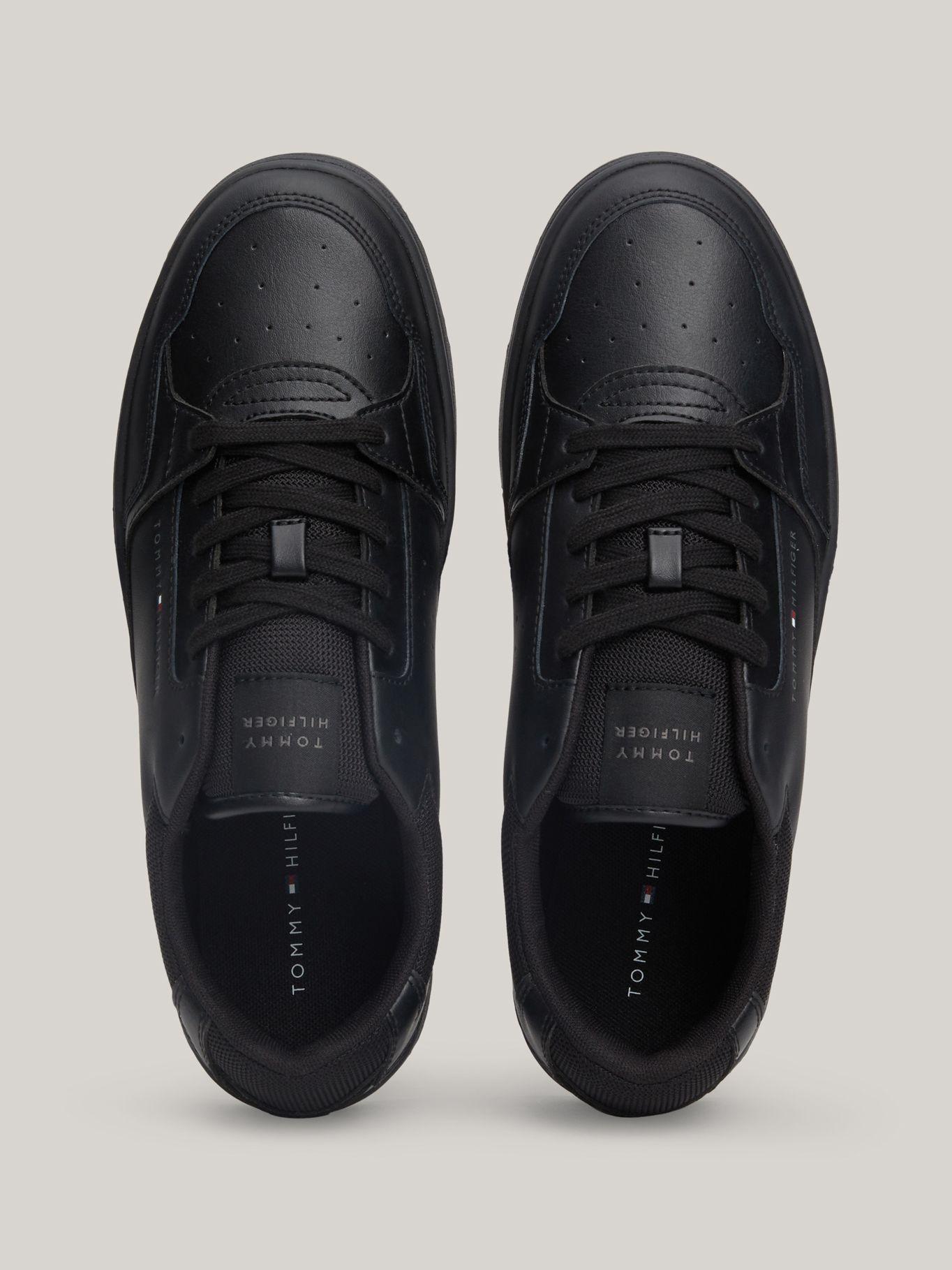 Zapatillas Essential De Cuero Negro Tommy Hilfiger-2