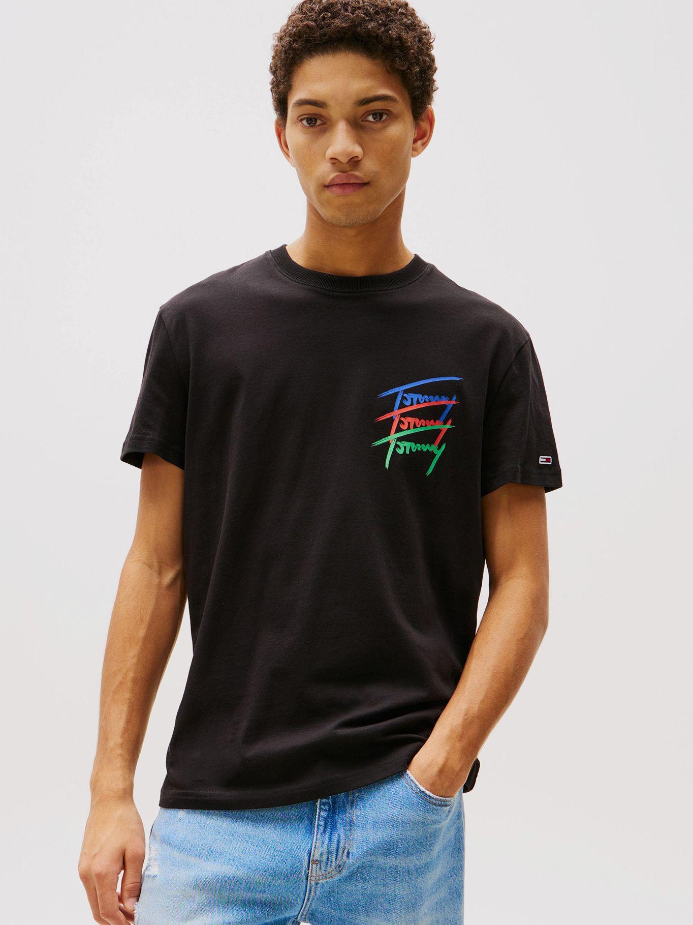 Polera Twisted Signature Negro Tommy Jeans-0