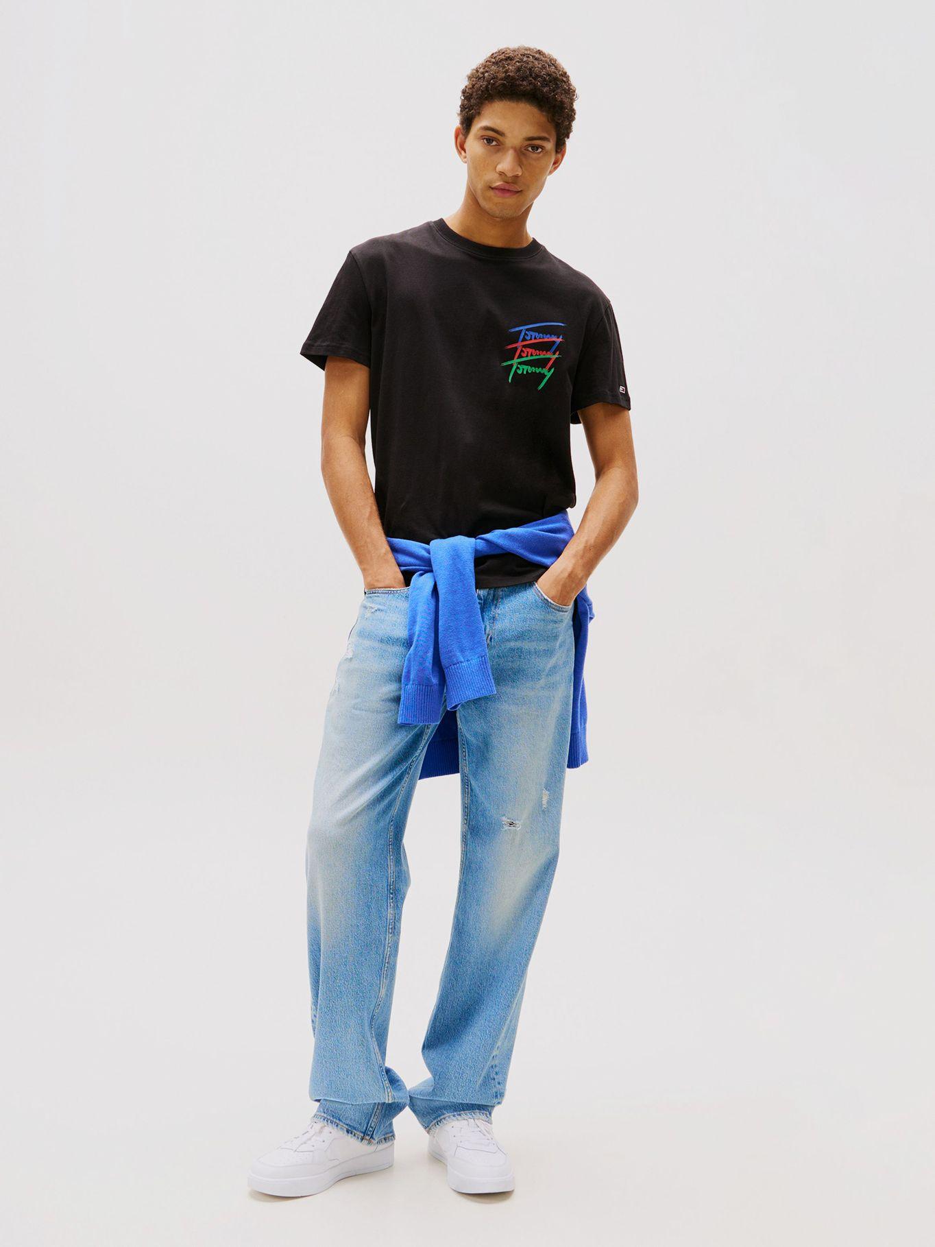 Polera Twisted Signature Negro Tommy Jeans-1