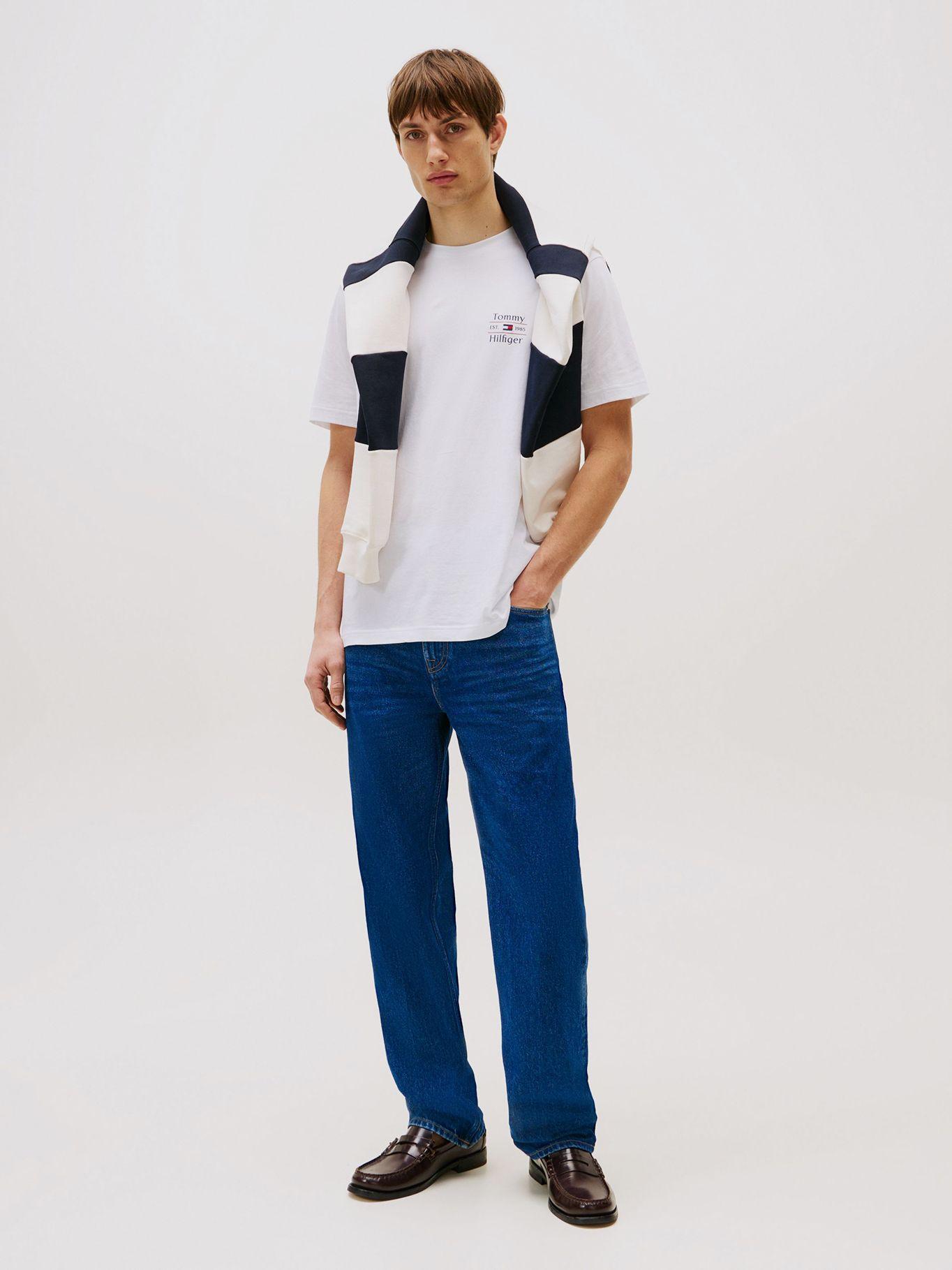 Polera Stack Con Logo Regular Fit Blanco Tommy Hilfiger-1
