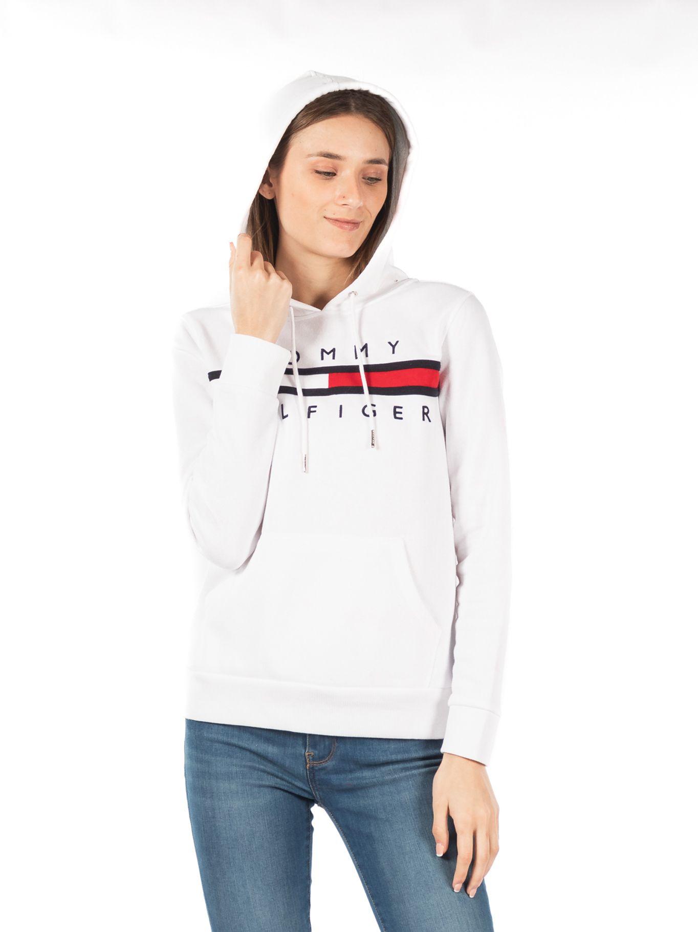Polerón Hoodie Global Logo Blanco Tommy Hilfiger-3
