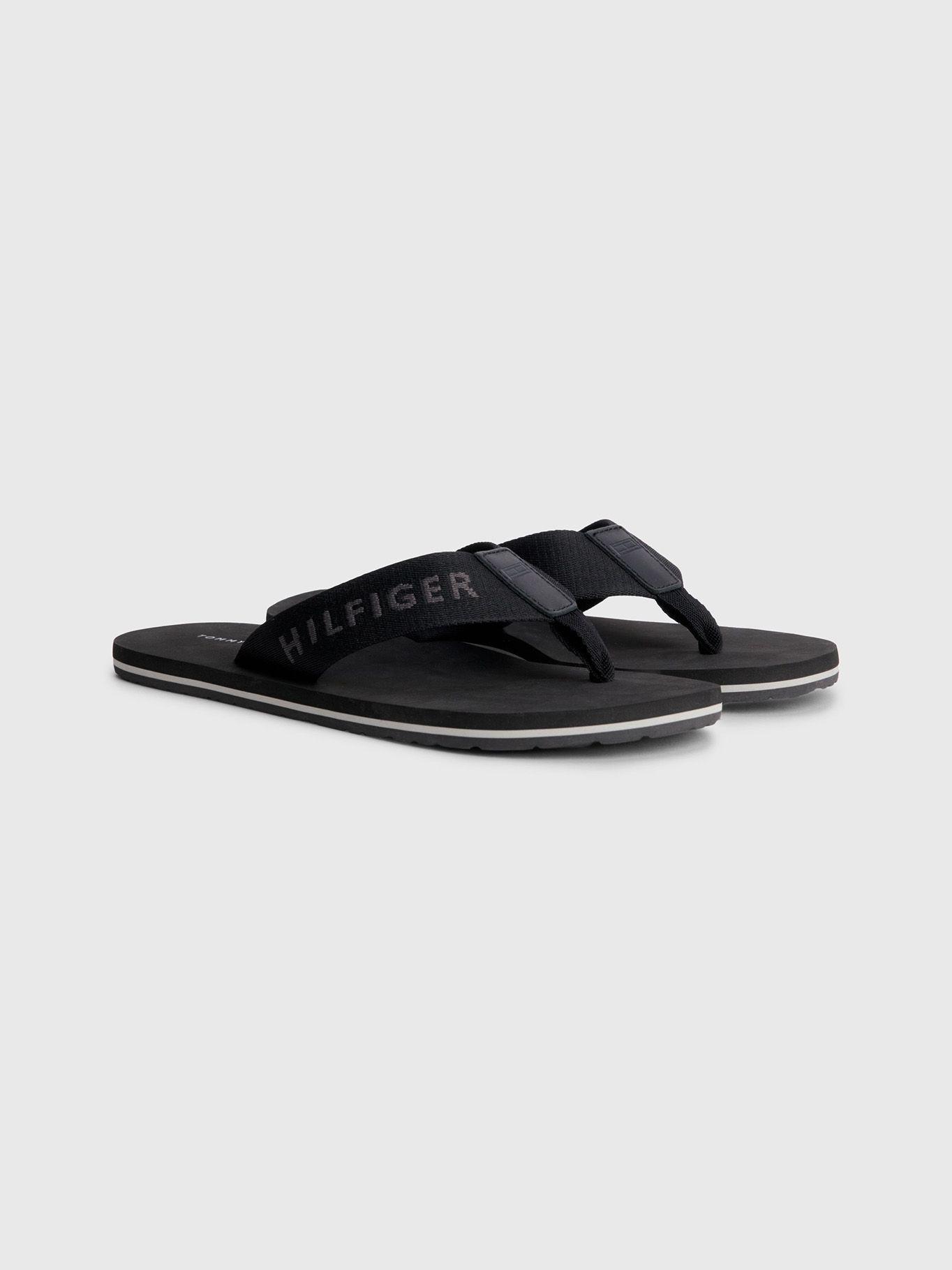Sandalias Print Logo Negro Tommy Hilfiger-0