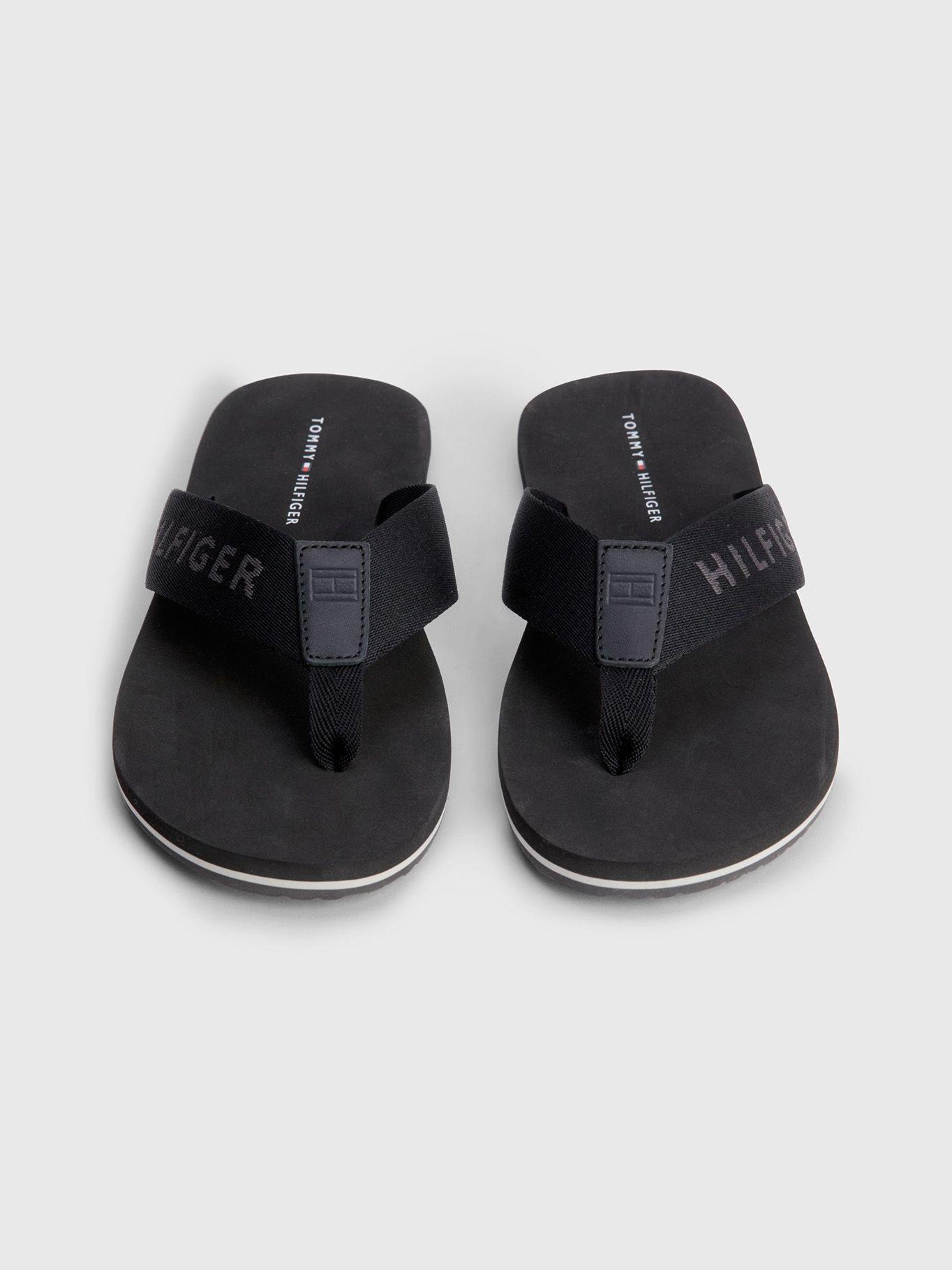 Sandalias Print Logo Negro Tommy Hilfiger-3