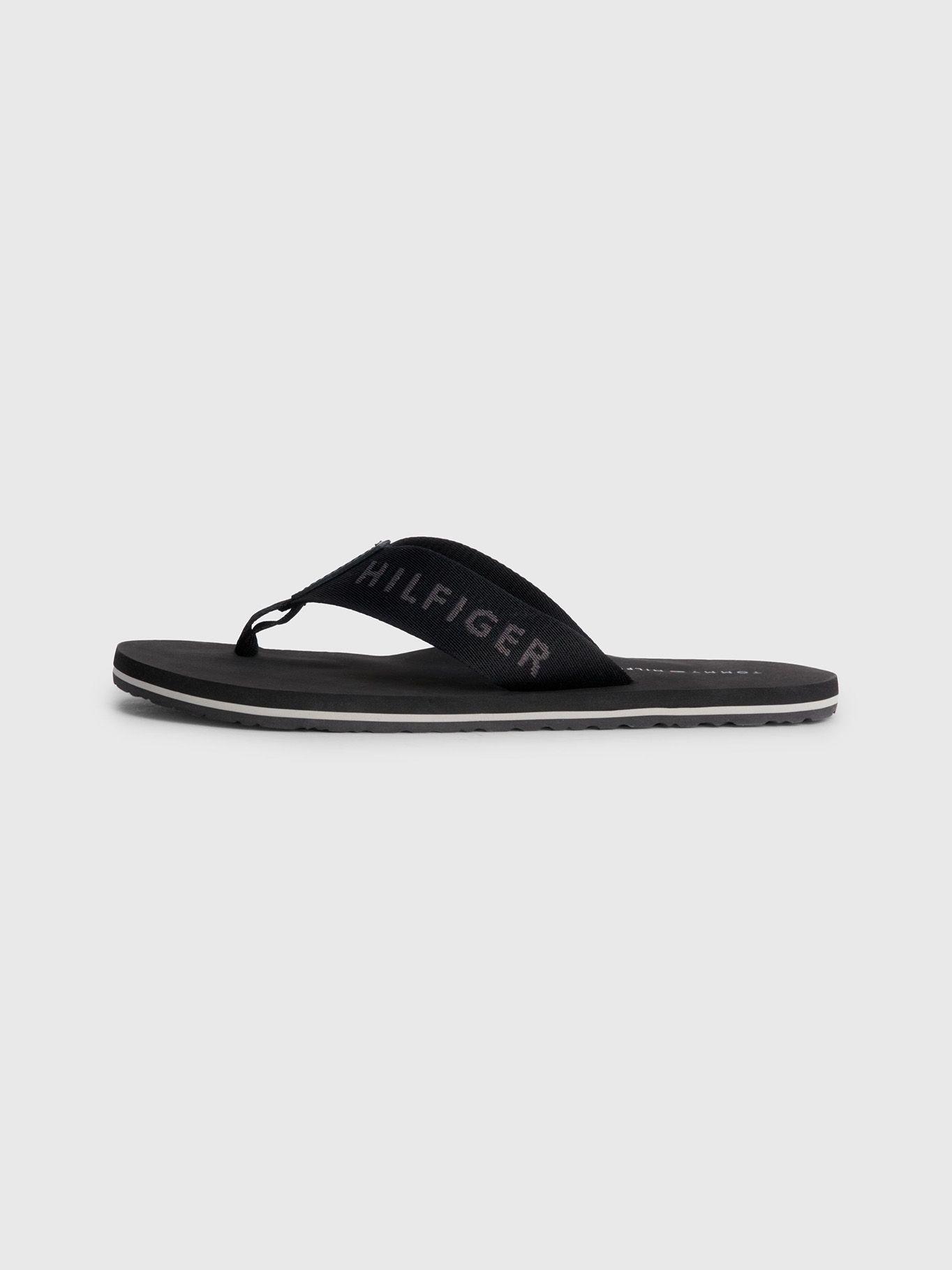 Sandalias Print Logo Negro Tommy Hilfiger-4