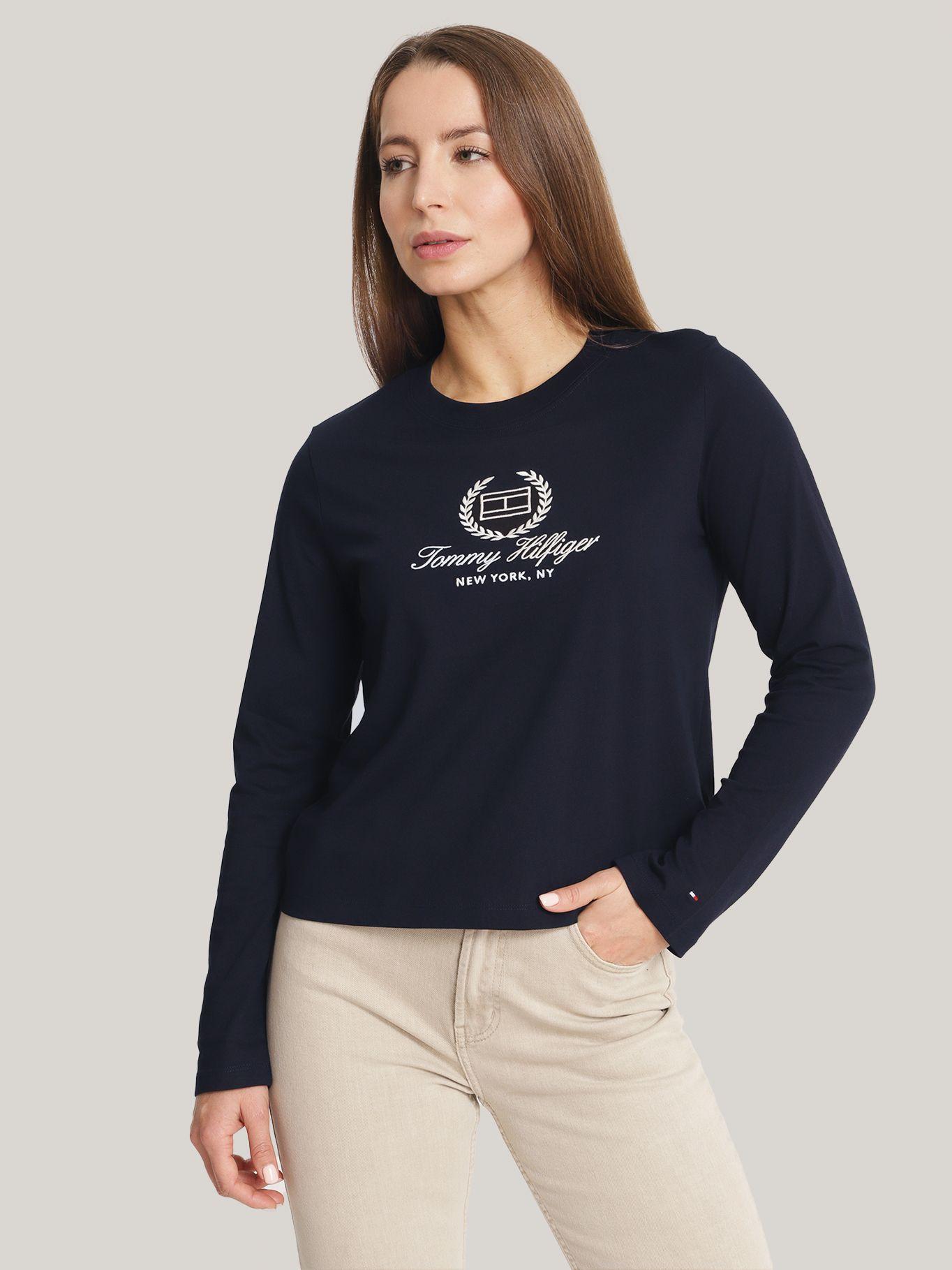 Polera Flag Logo Regular Fit Azul Tommy Hilfiger-0