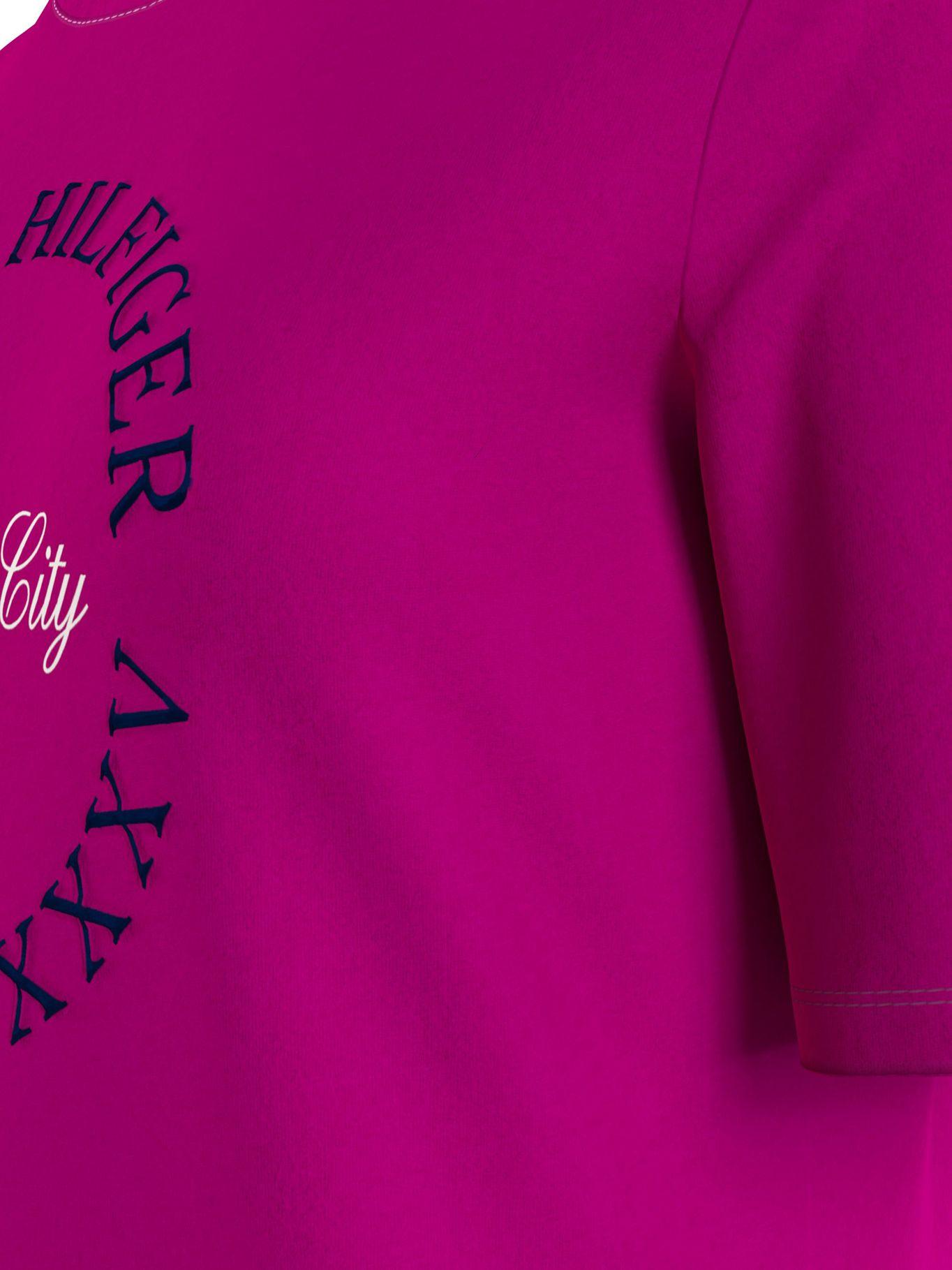 Polera Circle Logo Regular Fit Fucsia Tommy Hilfiger-4