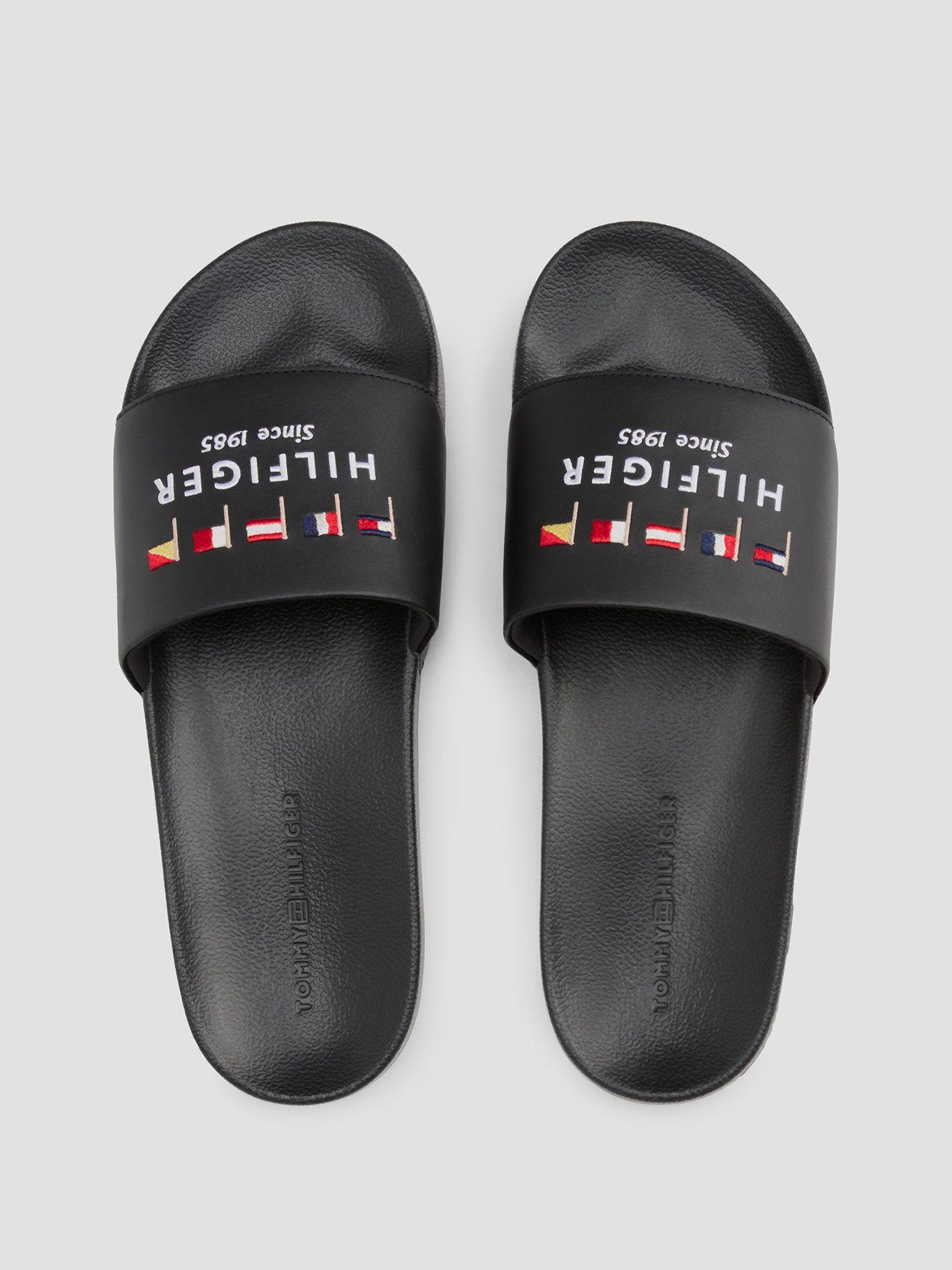 Sandalias Piscina Logo Bordado Negro Tommy Hilfiger-2