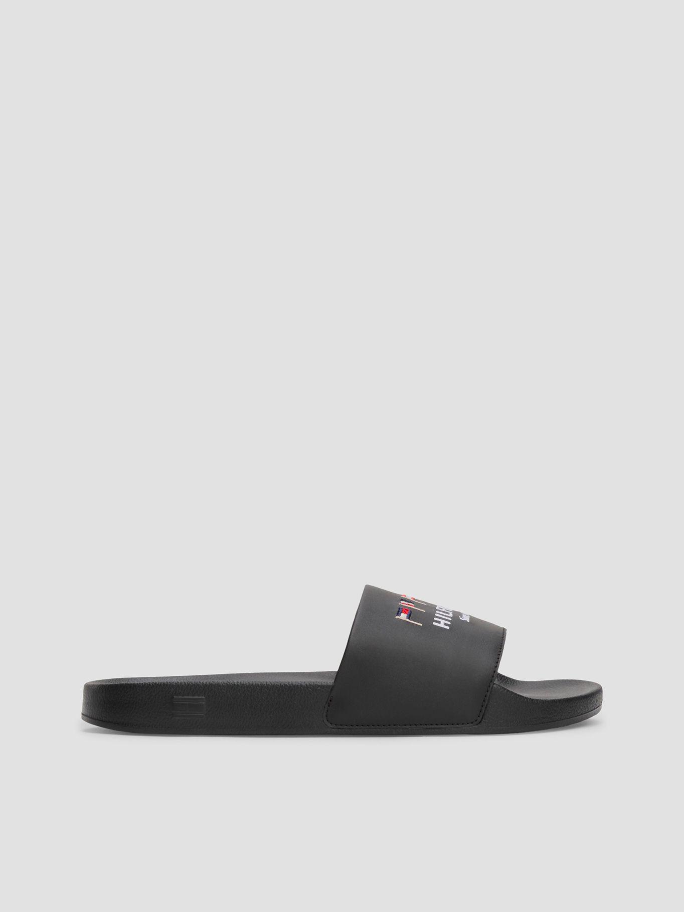 Sandalias Piscina Logo Bordado Negro Tommy Hilfiger-4
