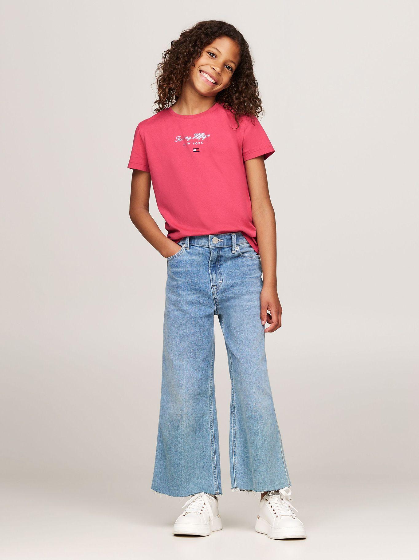 Polera De Niña Con Logo Nyc Rosado Tommy Hilfiger-1