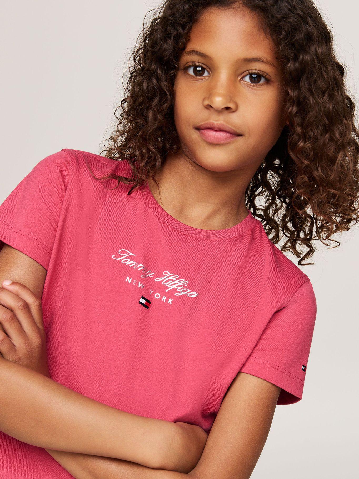 Polera De Niña Con Logo Nyc Rosado Tommy Hilfiger-3