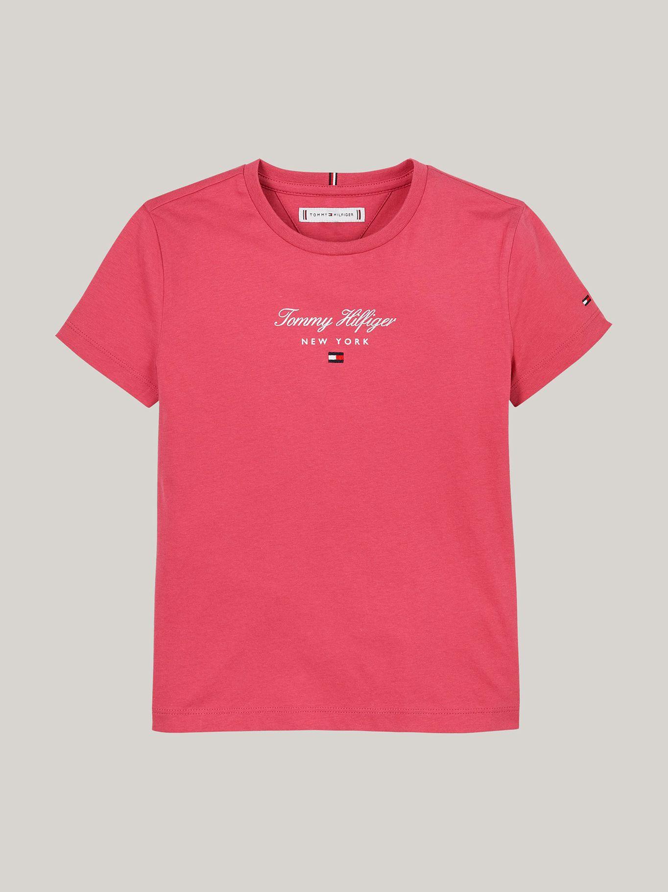 Polera De Niña Con Logo Nyc Rosado Tommy Hilfiger-4